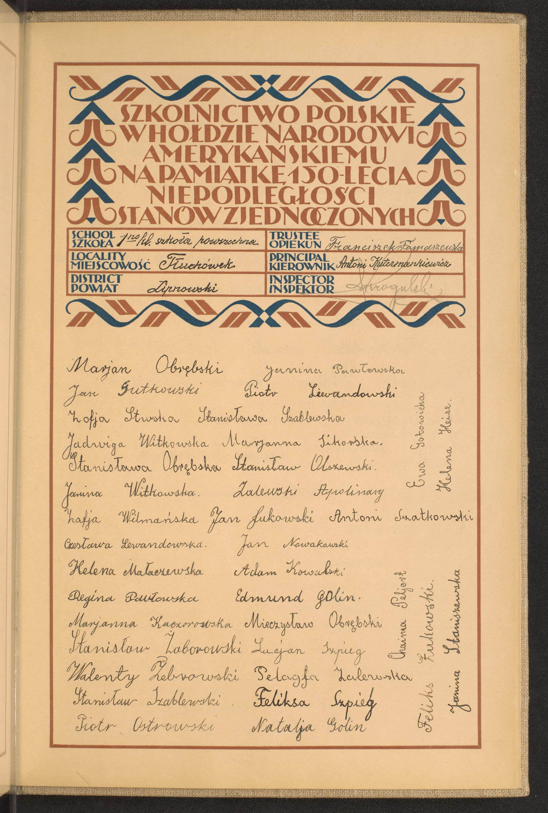 Podpis Feliks Żukowski na stronie nr 283 w tomie nr 46