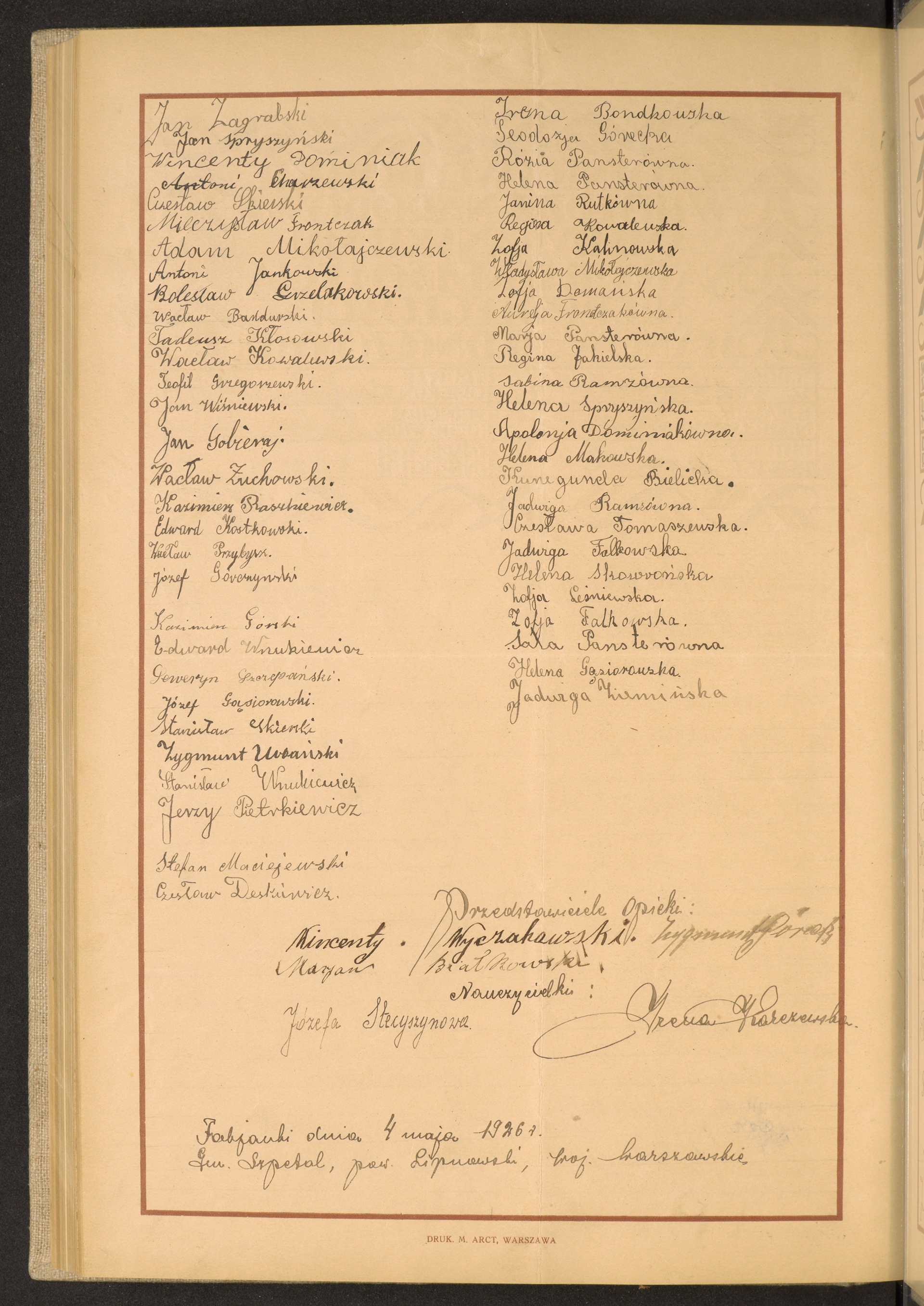 Podpis Czesław Deskiewicz na stronie nr 294 w tomie nr 46