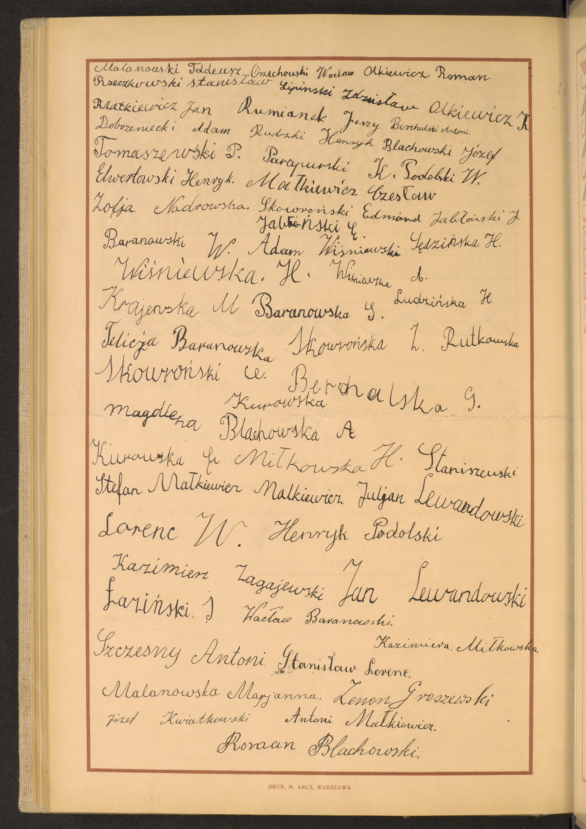 Podpis Tadeusz Malanowski na stronie nr 304 w tomie nr 46