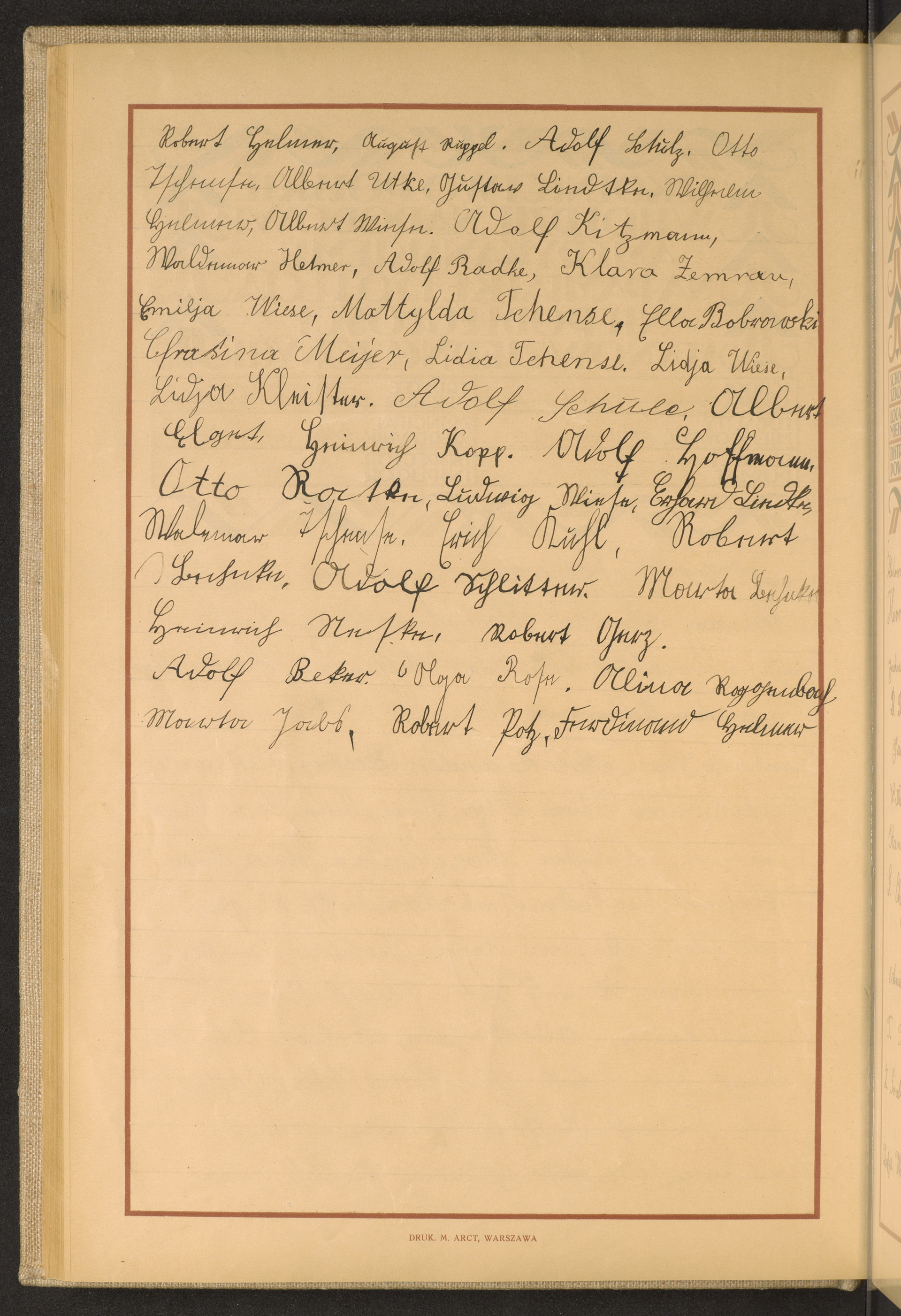 Podpis Ferdinand nieczytelny podpis na stronie nr 74 w tomie nr 47