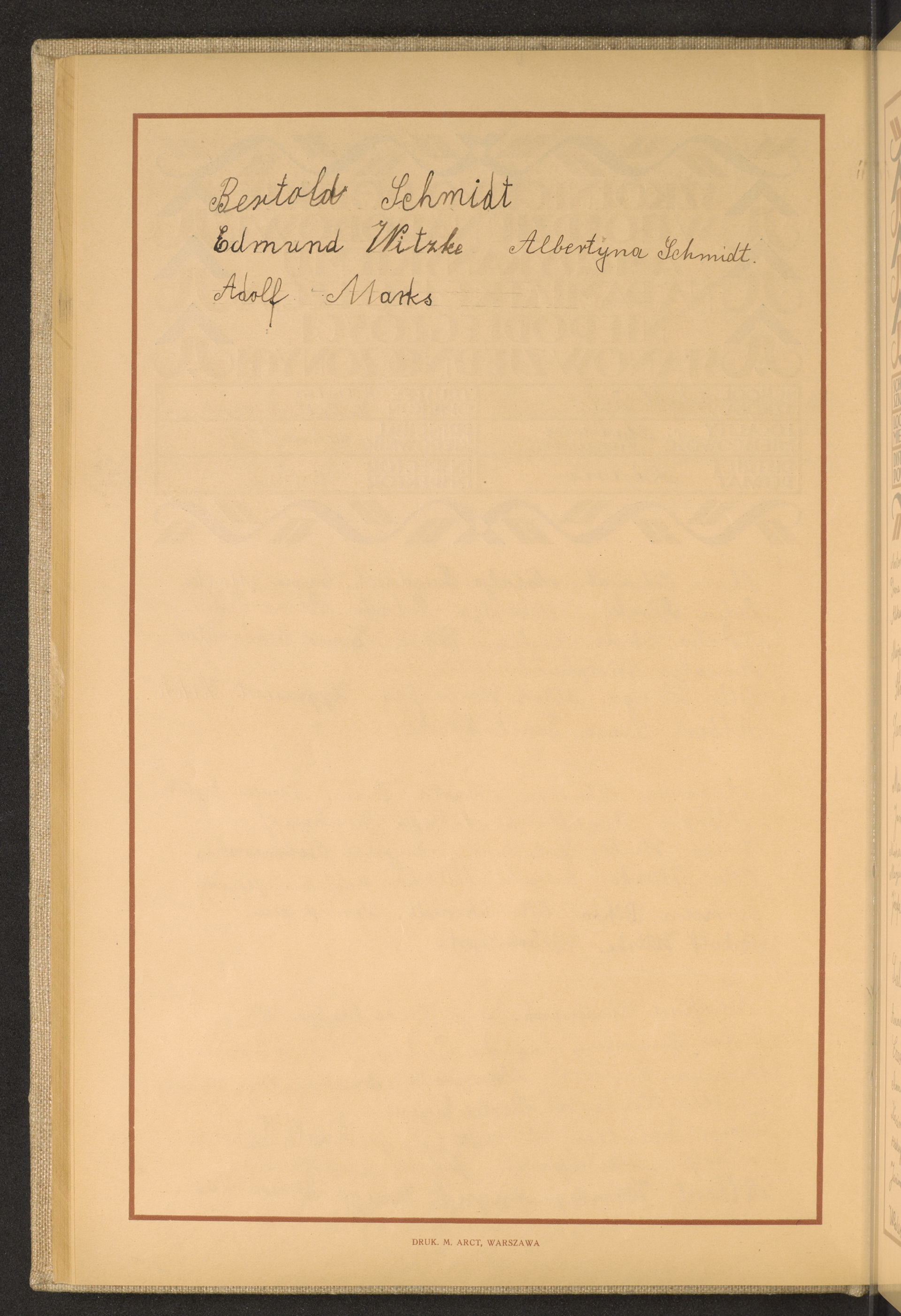 Podpis Bertold Schmidt na stronie nr 80 w tomie nr 47