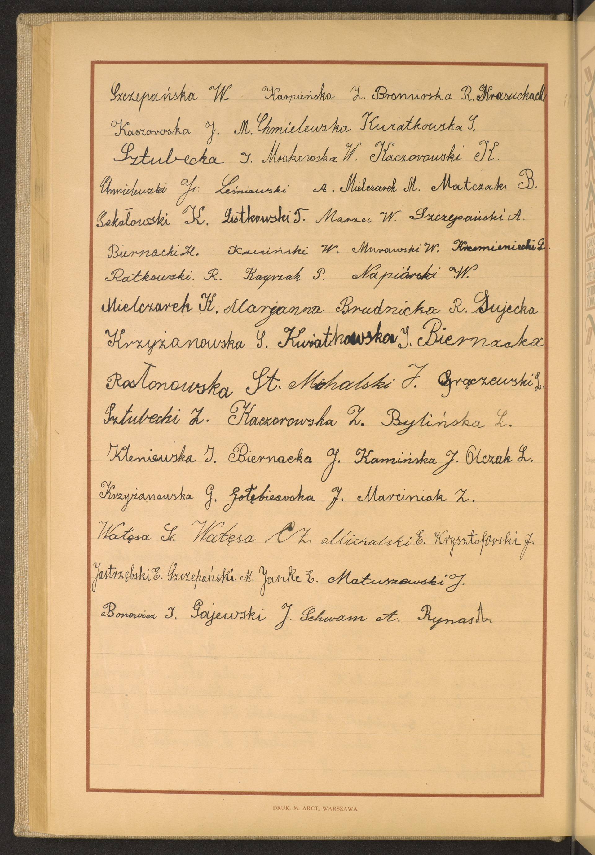 Podpis S. Wałęsa na stronie nr 124 w tomie nr 47