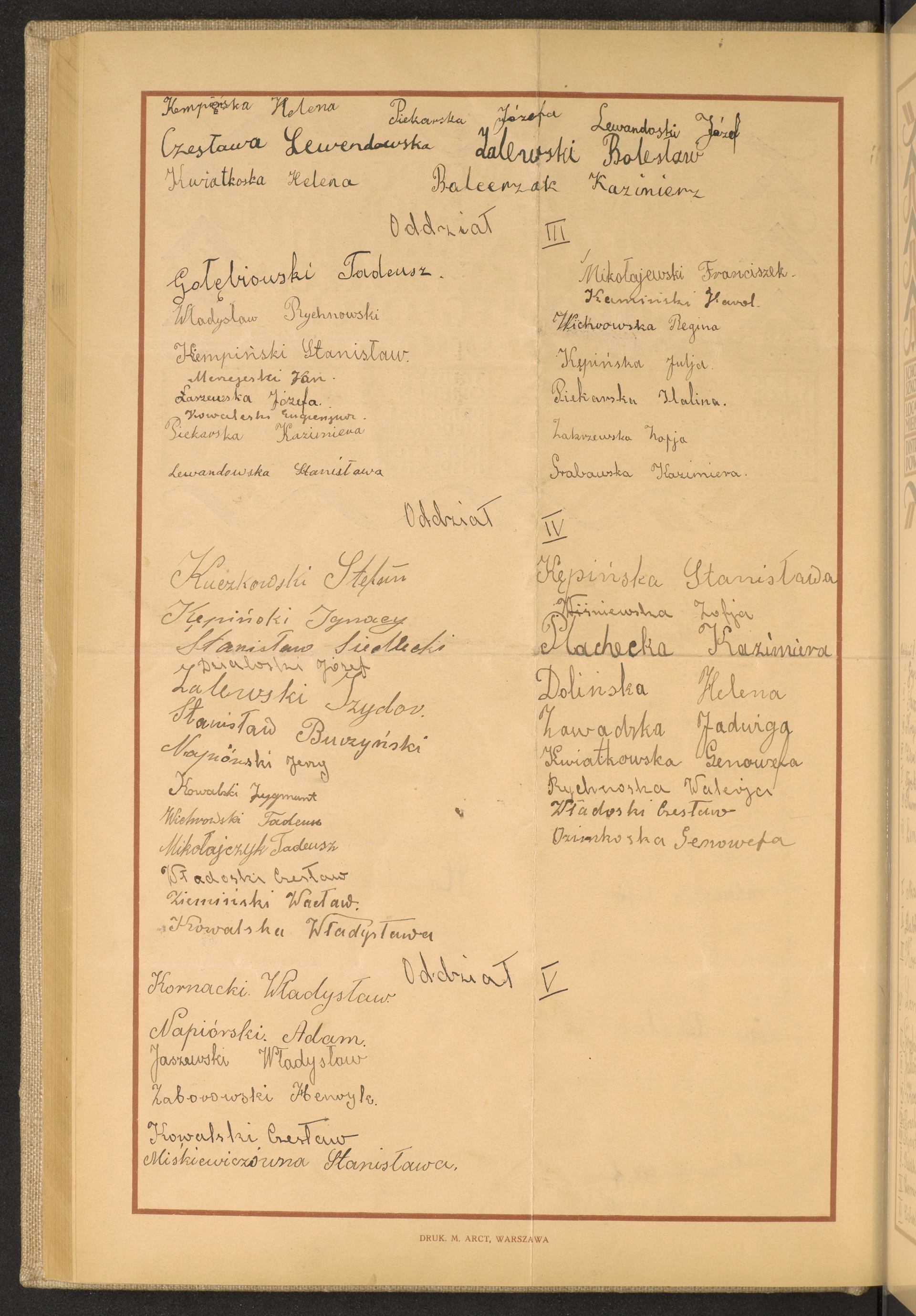 Podpis Czesław Władowski na stronie nr 132 w tomie nr 47