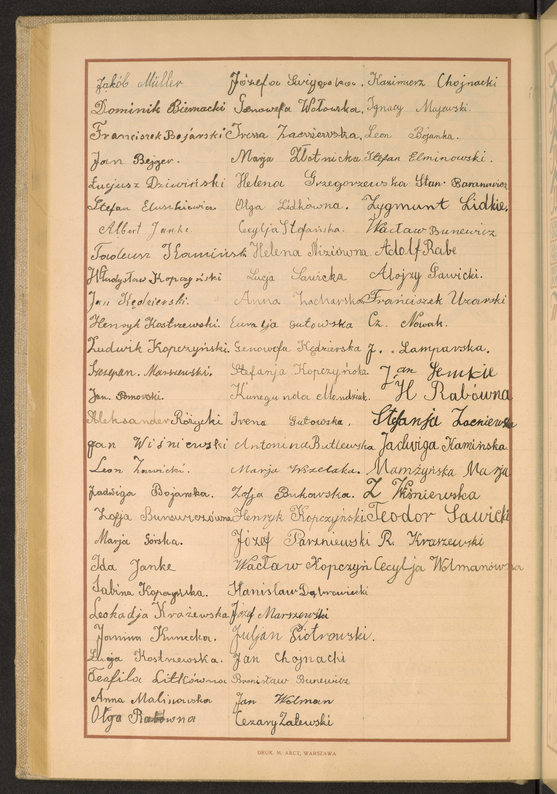 Podpis Kazimierz Chojnacki na stronie nr 150 w tomie nr 47