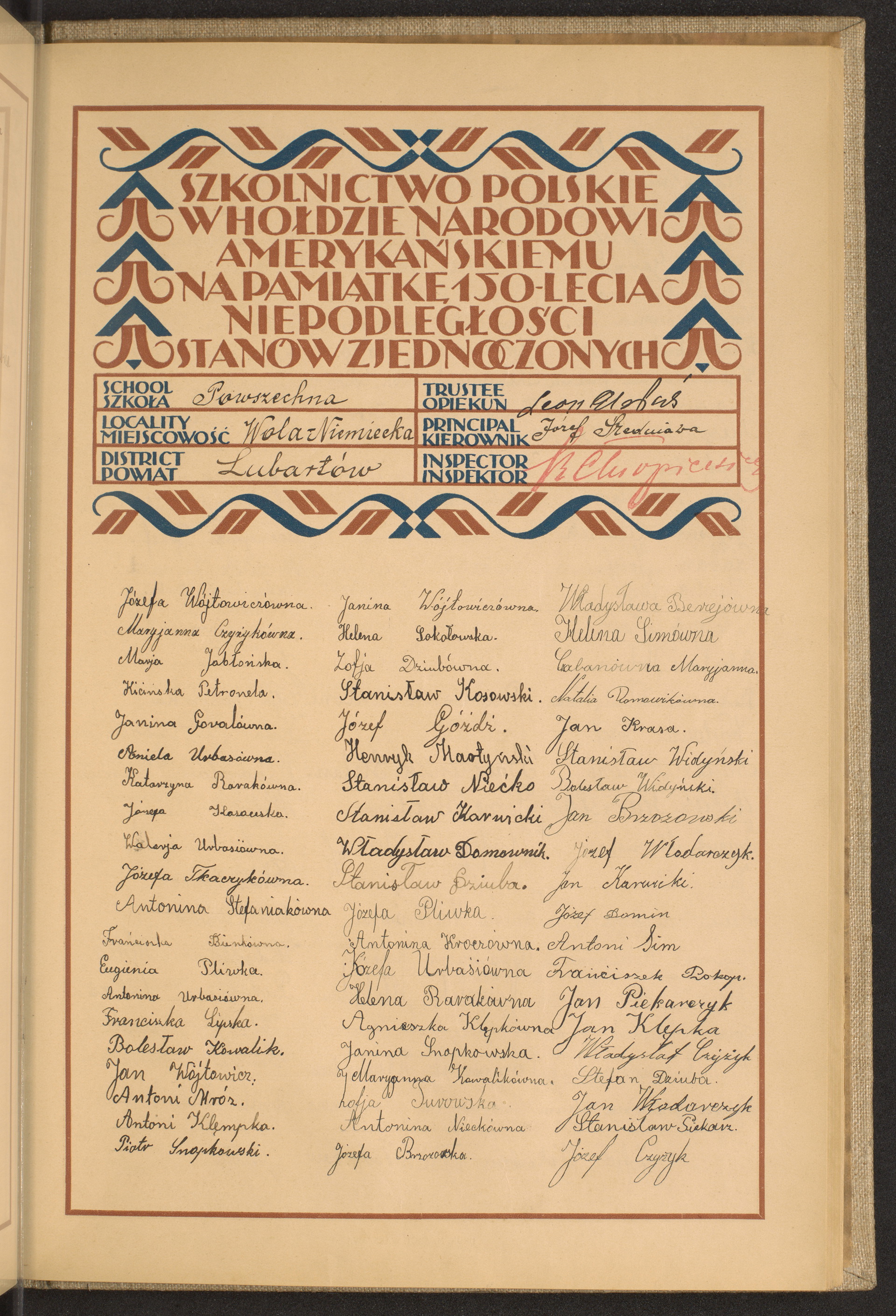 Podpis Leon Globuś na stronie nr 191 w tomie nr 47