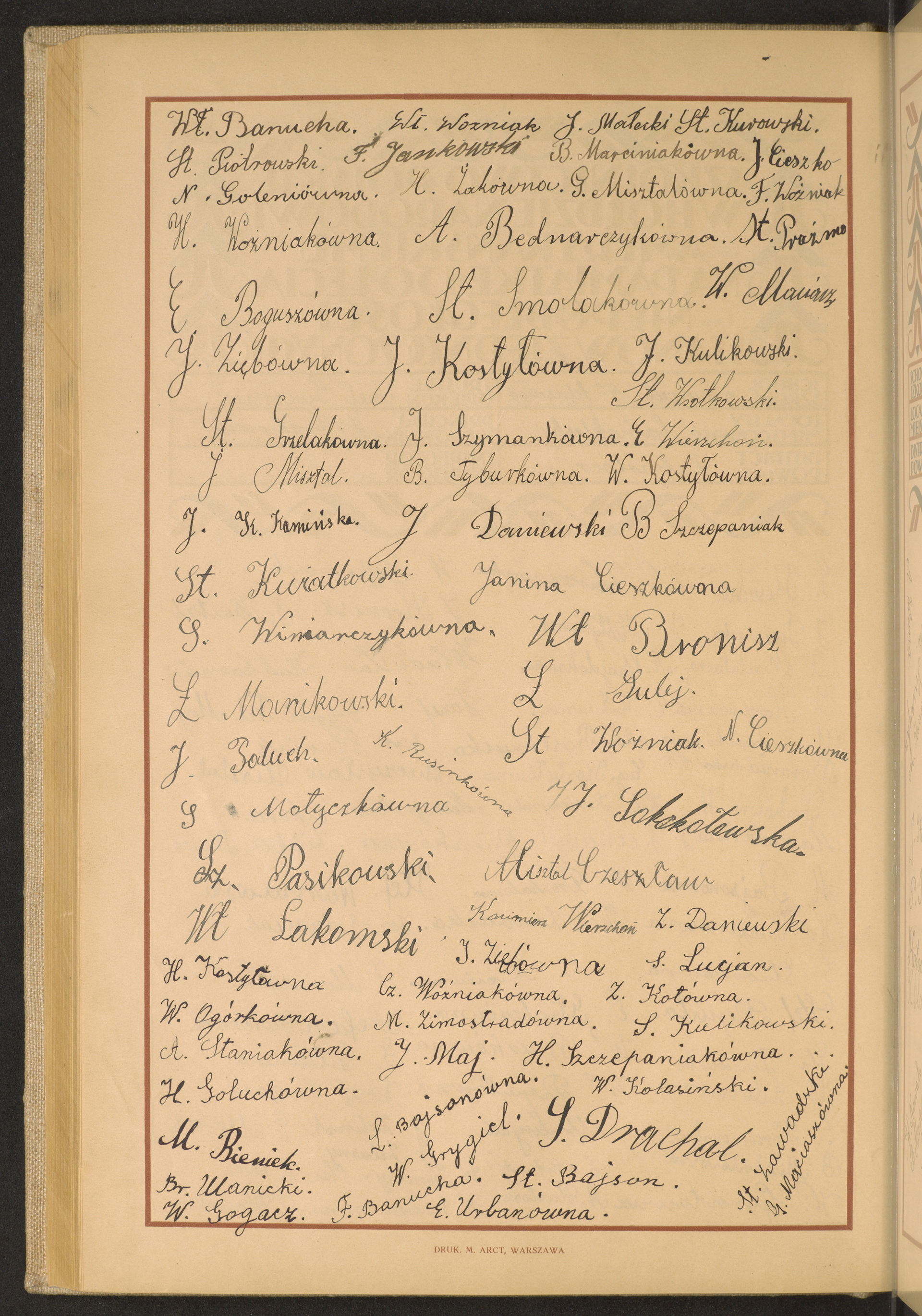 Podpis G. Maciasz na stronie nr 202 w tomie nr 47