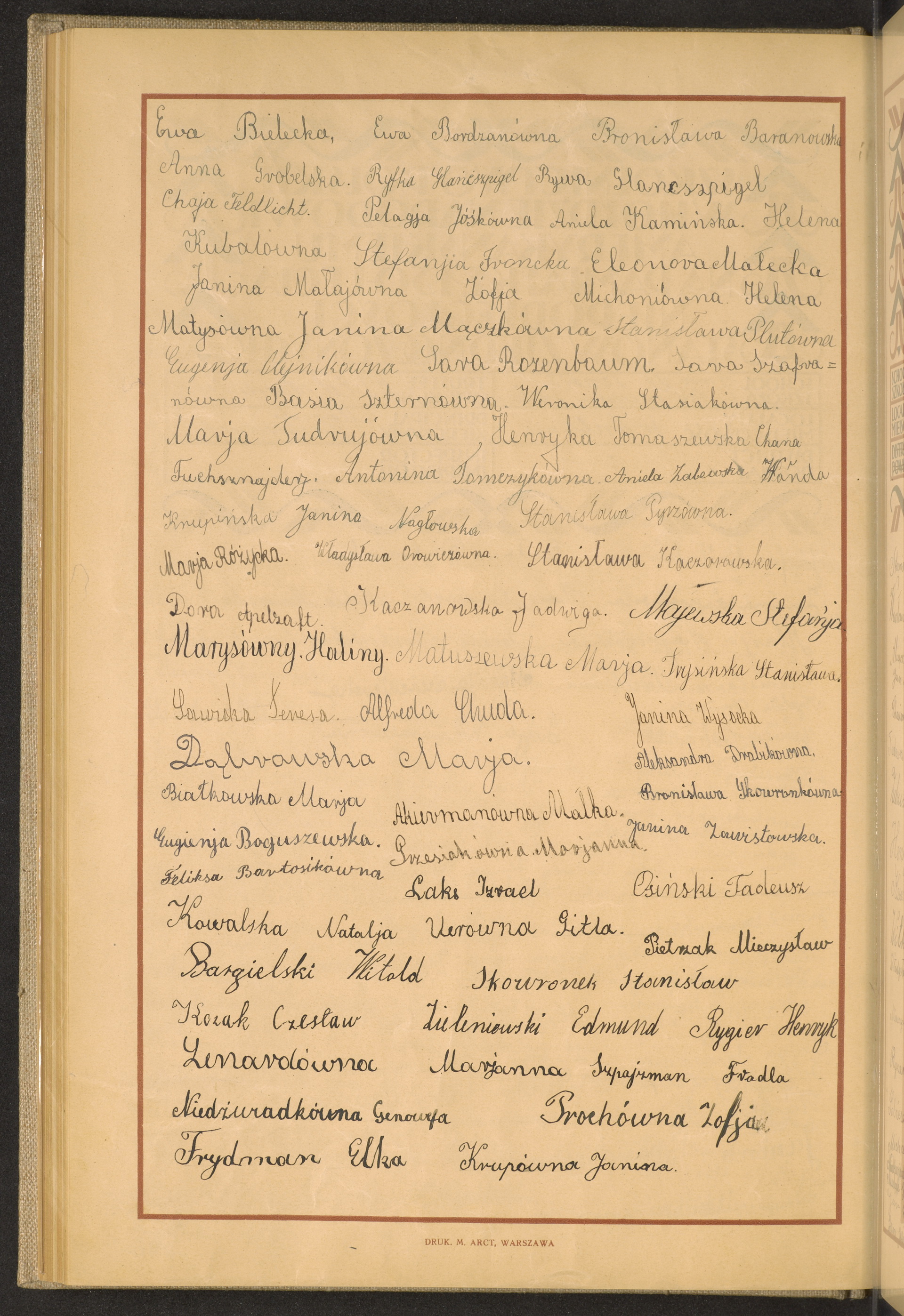 Podpis Ewa Bordzan na stronie nr 164 w tomie nr 48