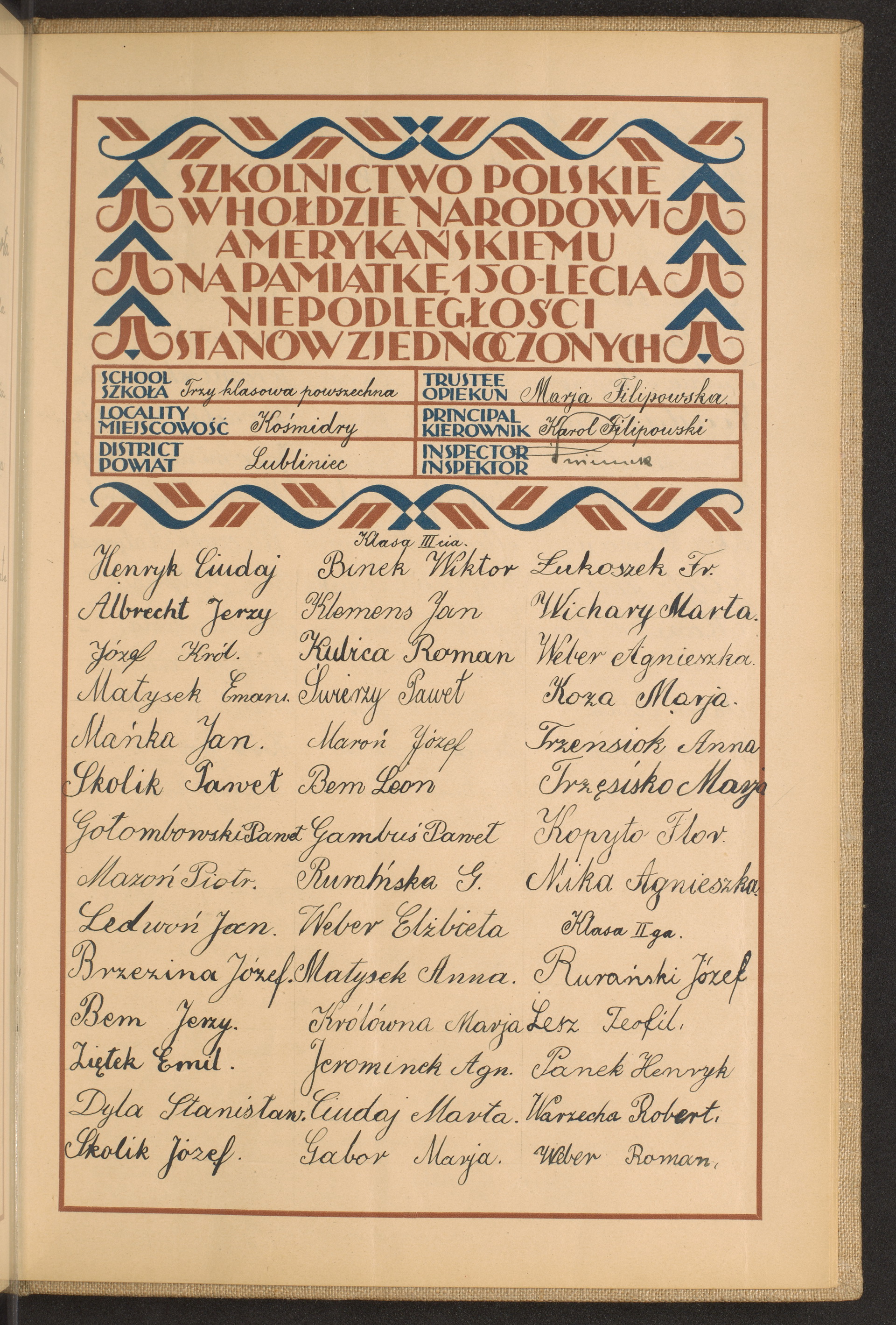 Podpis Roman Weber na stronie nr 265 w tomie nr 48