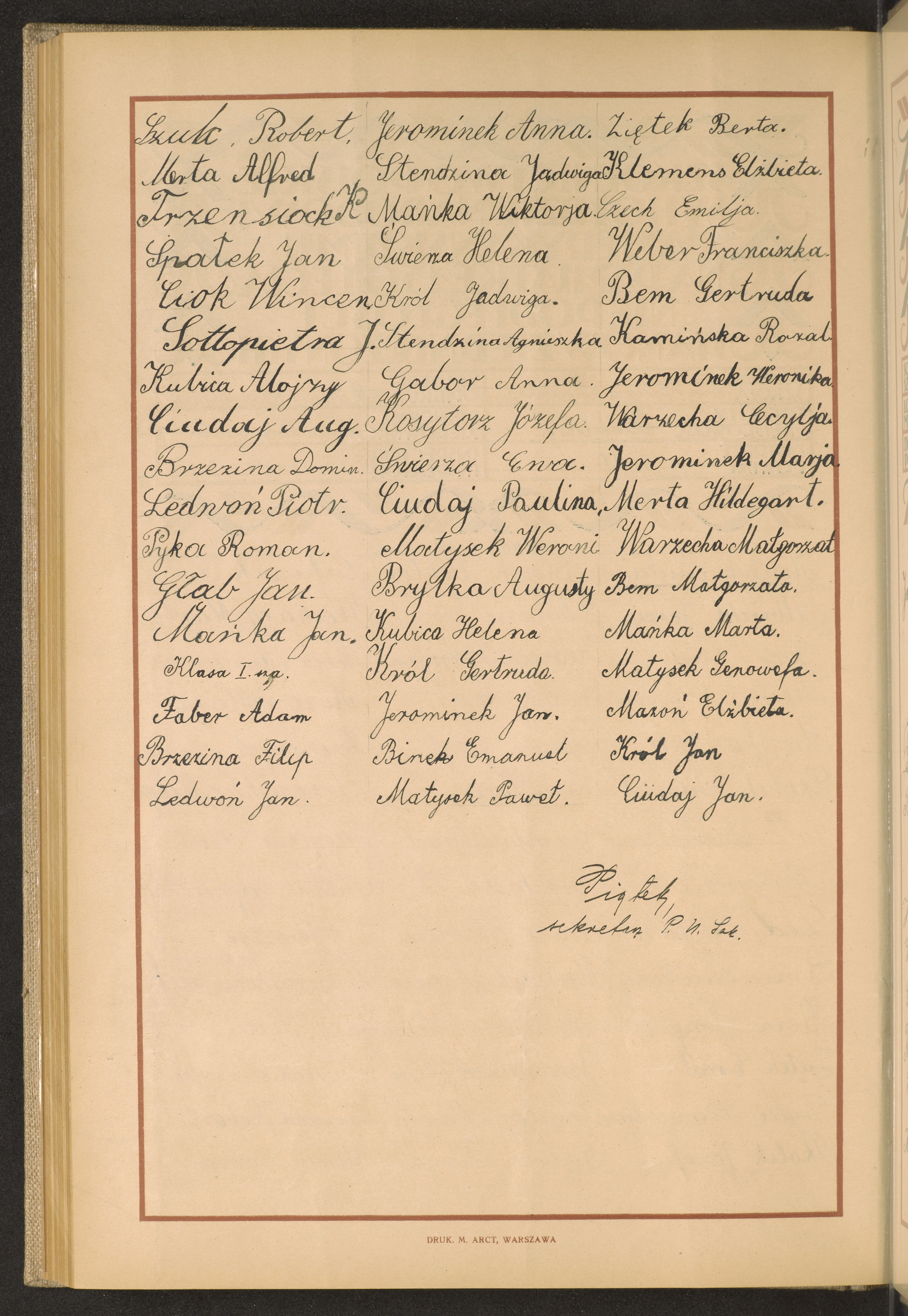 Podpis Anna Gabor na stronie nr 266 w tomie nr 48