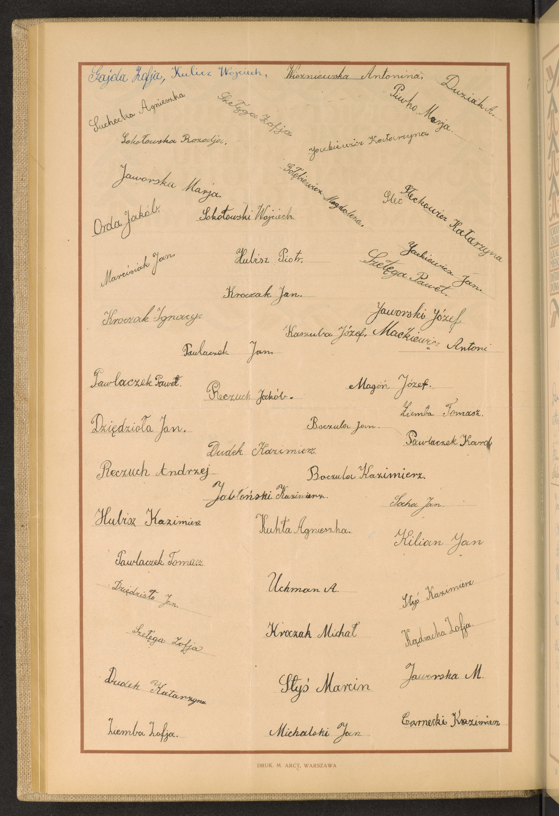 Podpis Kazimierz Czarnecki na stronie nr 108 w tomie nr 49