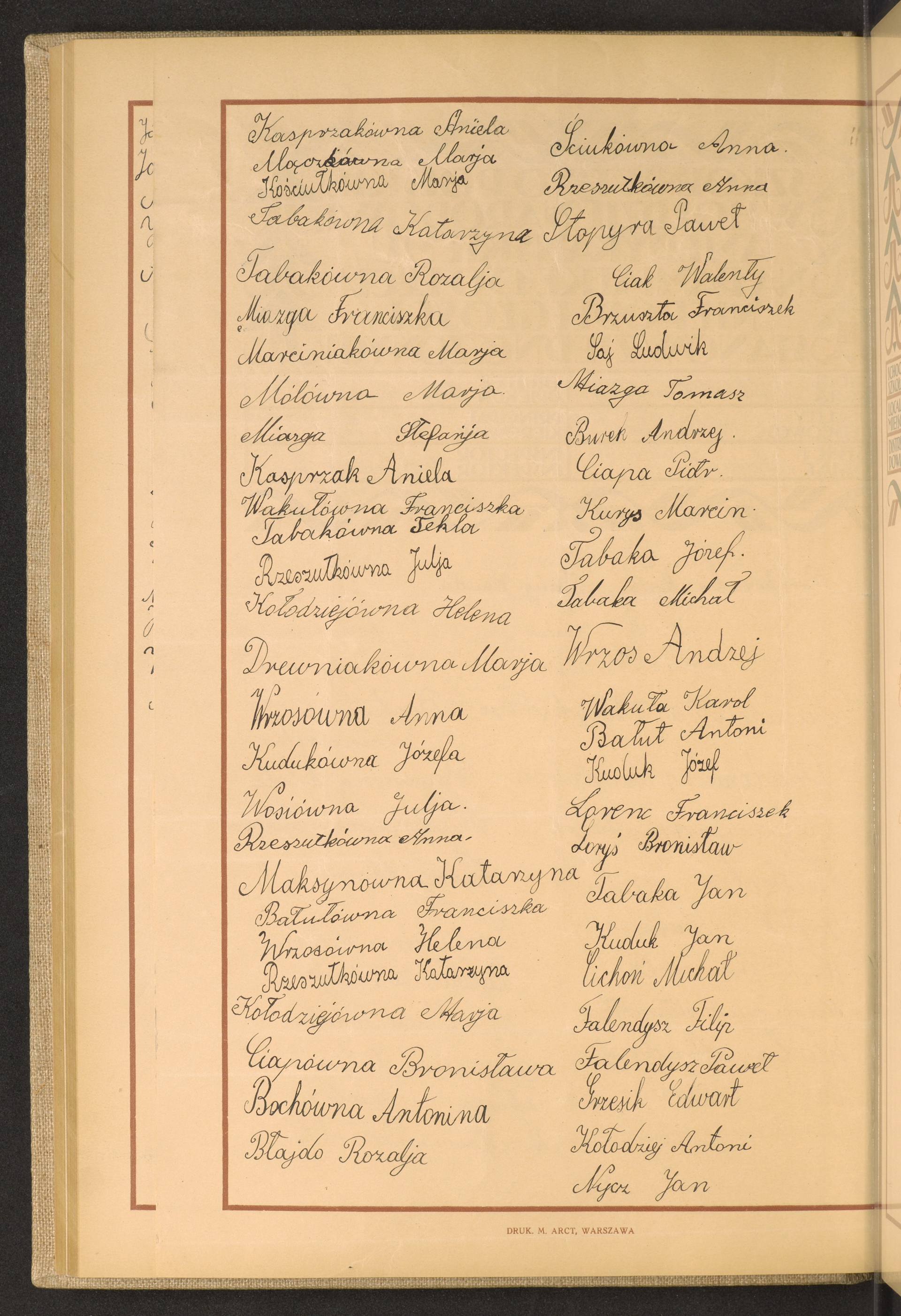 Podpis Jan Nycz na stronie nr 126 w tomie nr 49