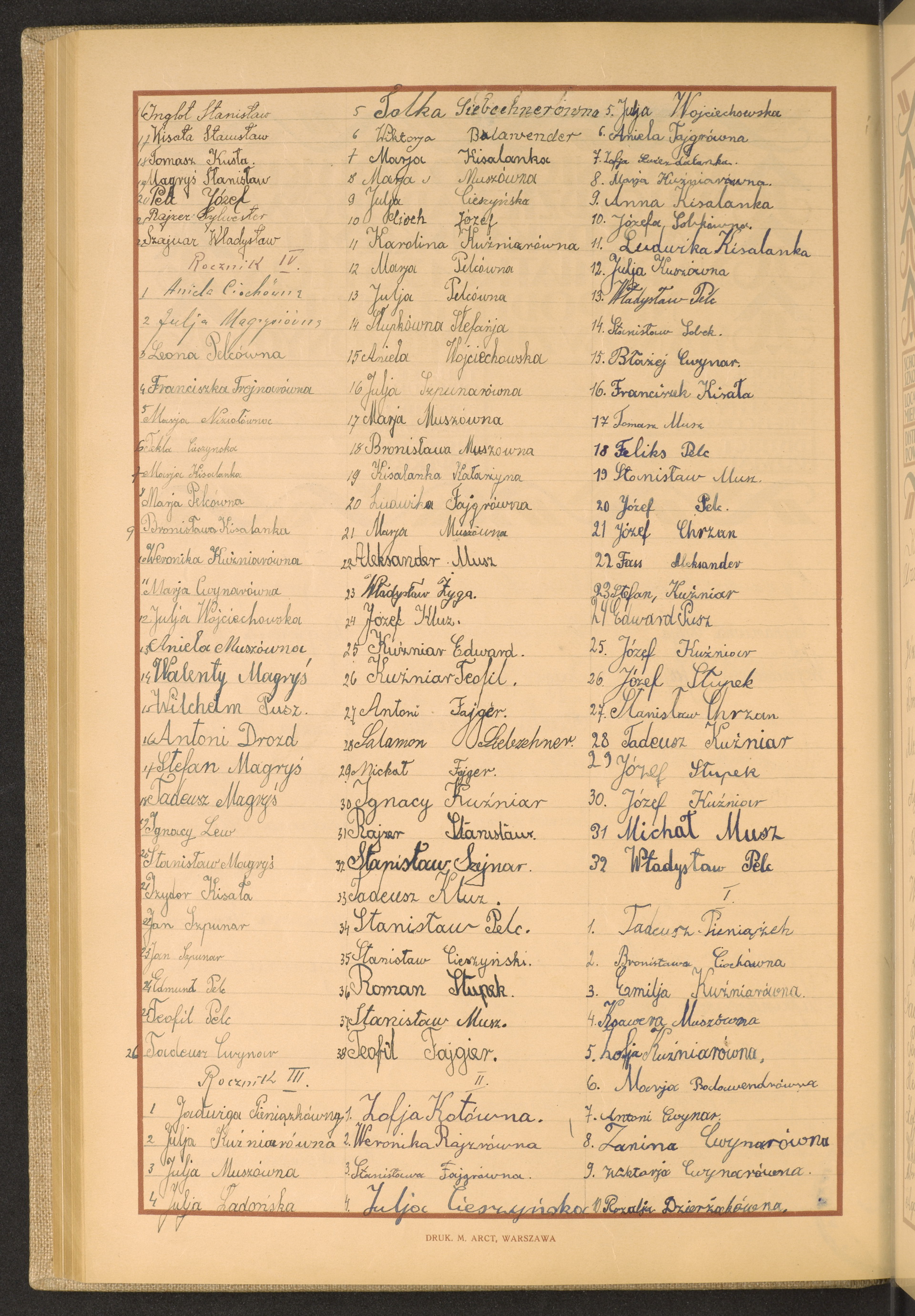 Podpis Julia Głuszek na stronie nr 188 w tomie nr 49