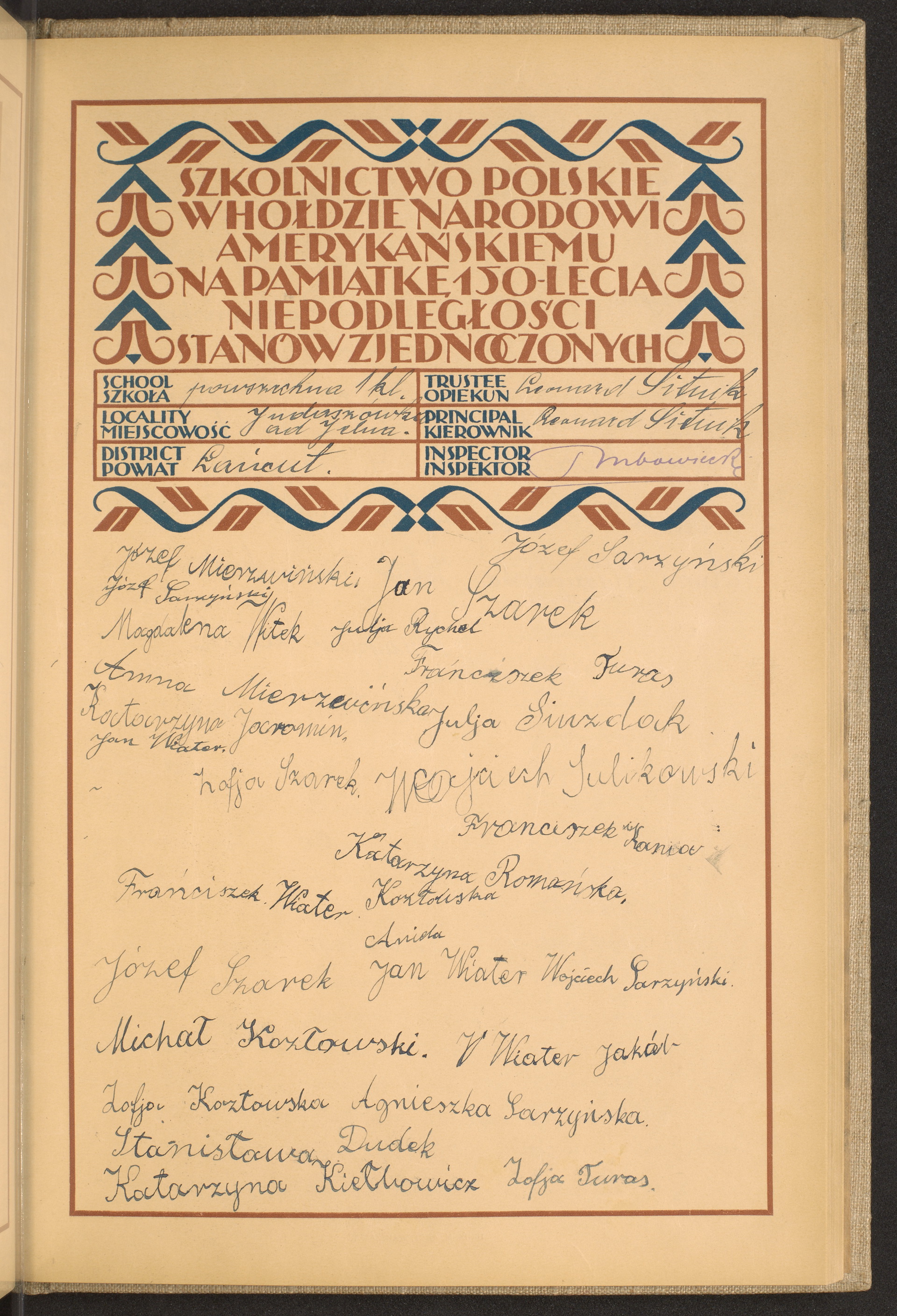 Podpis Leonard Sitnik na stronie nr 193 w tomie nr 49