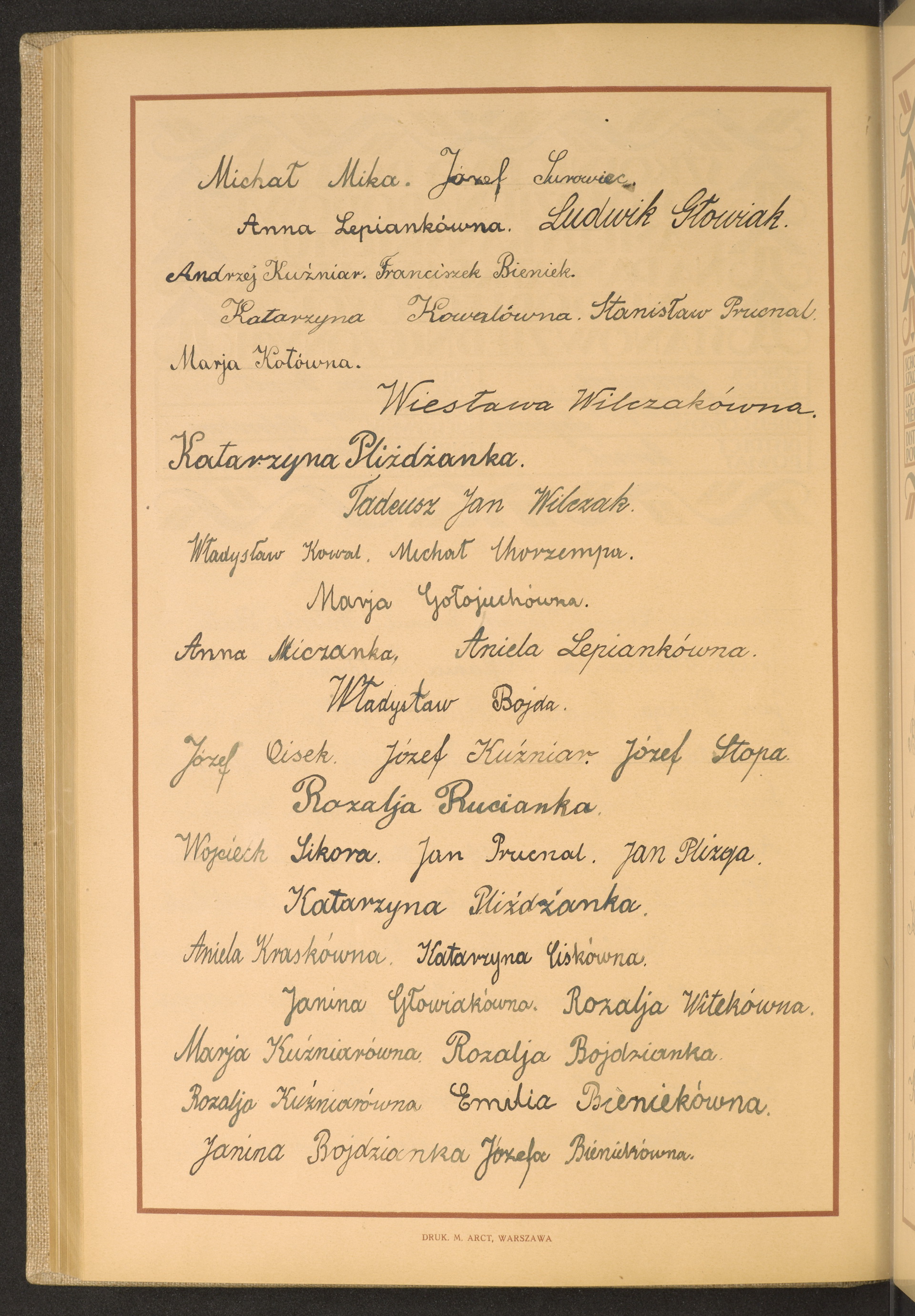 Podpis Józef Surowiec na stronie nr 224 w tomie nr 49