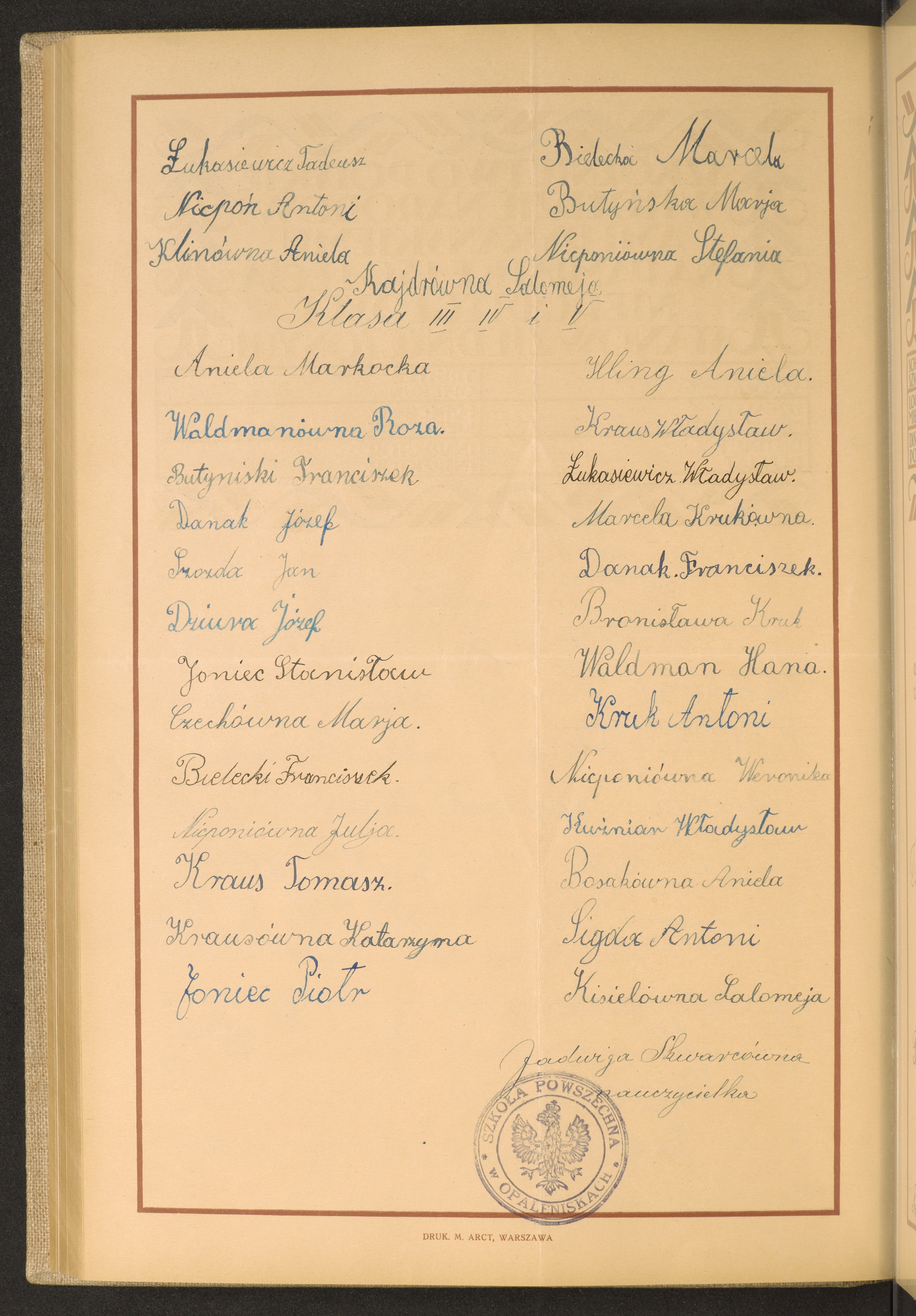 Podpis Tadeusz Łukasiewicz na stronie nr 226 w tomie nr 49