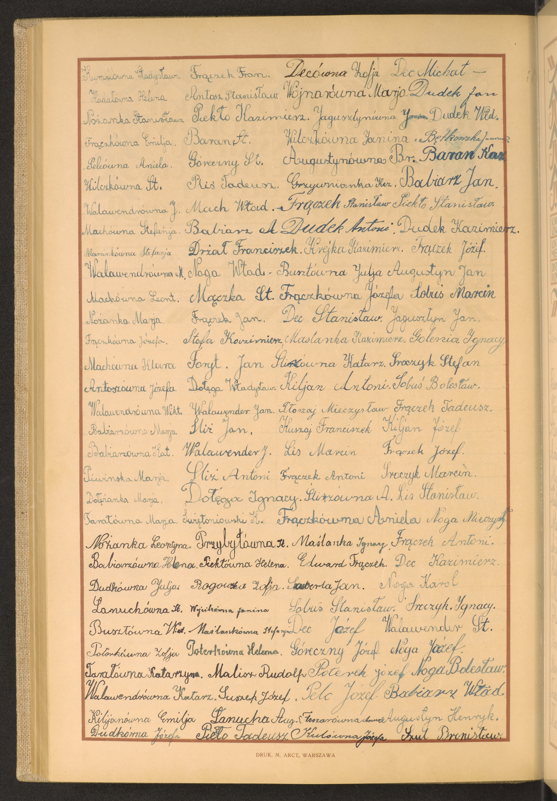 Podpis Władysława Kuraś na stronie nr 238 w tomie nr 49