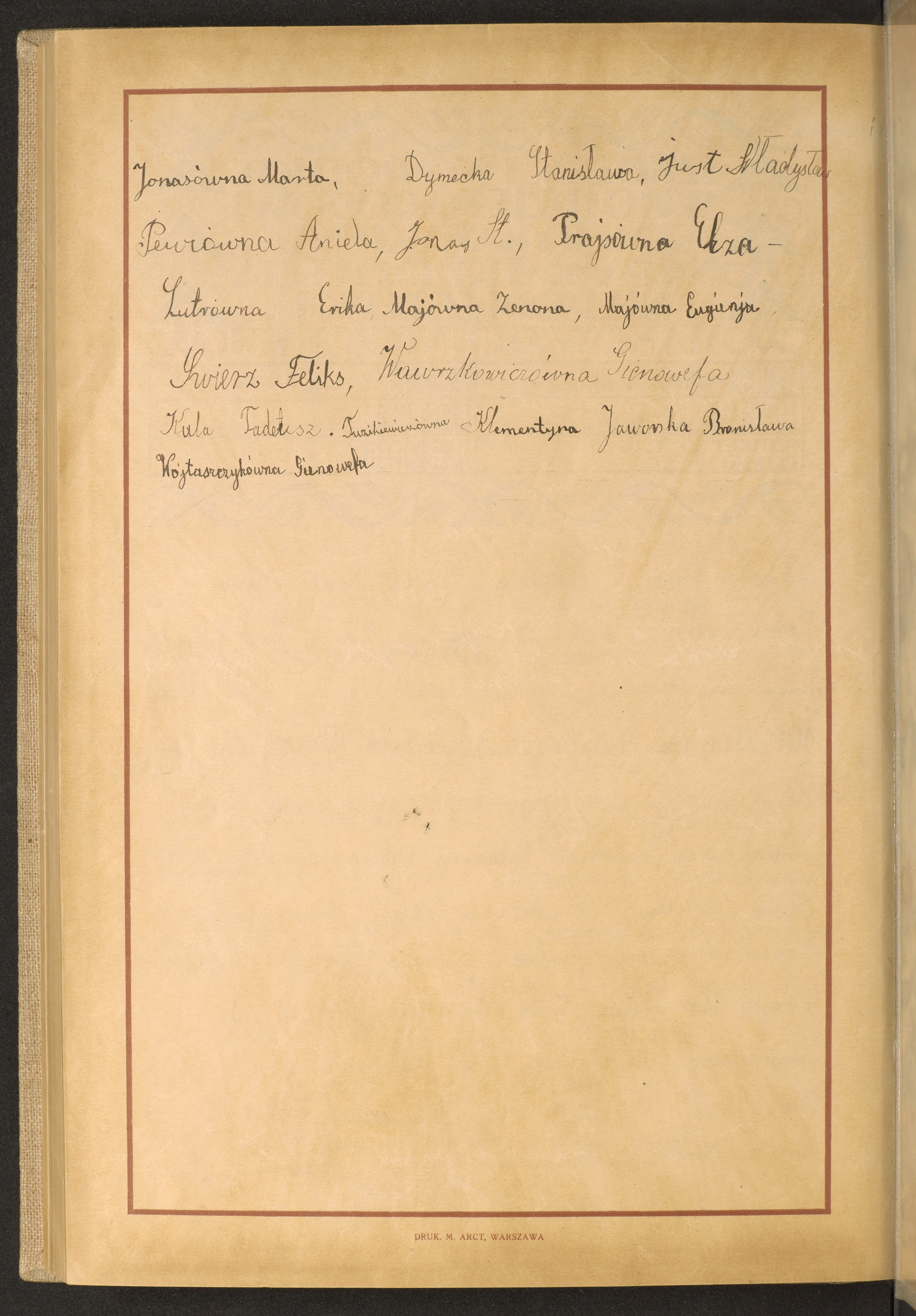 Podpis Stanisława Dymecka na stronie nr 282 w tomie nr 49