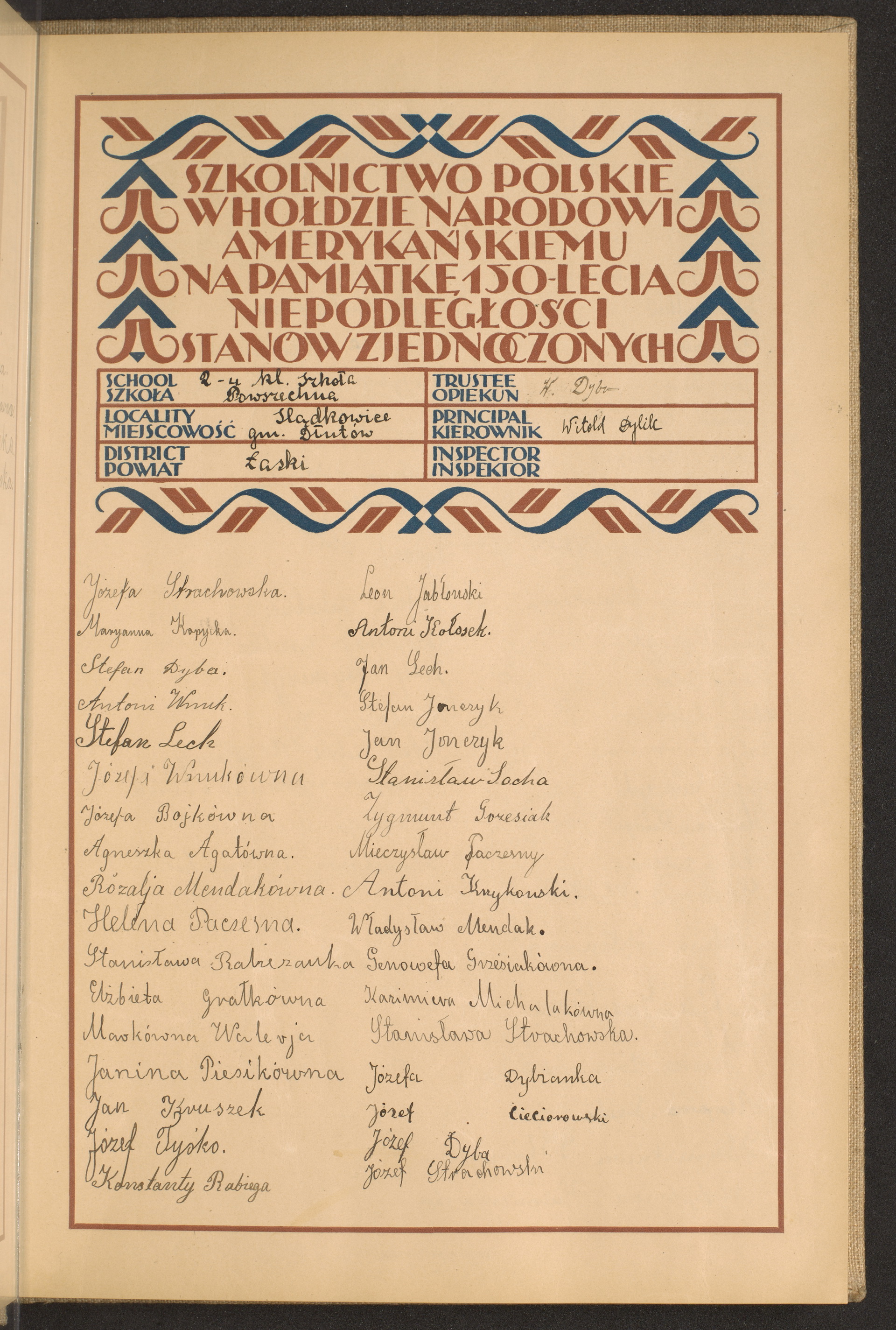 Podpis Antoni Krzykowski na stronie nr 27 w tomie nr 50