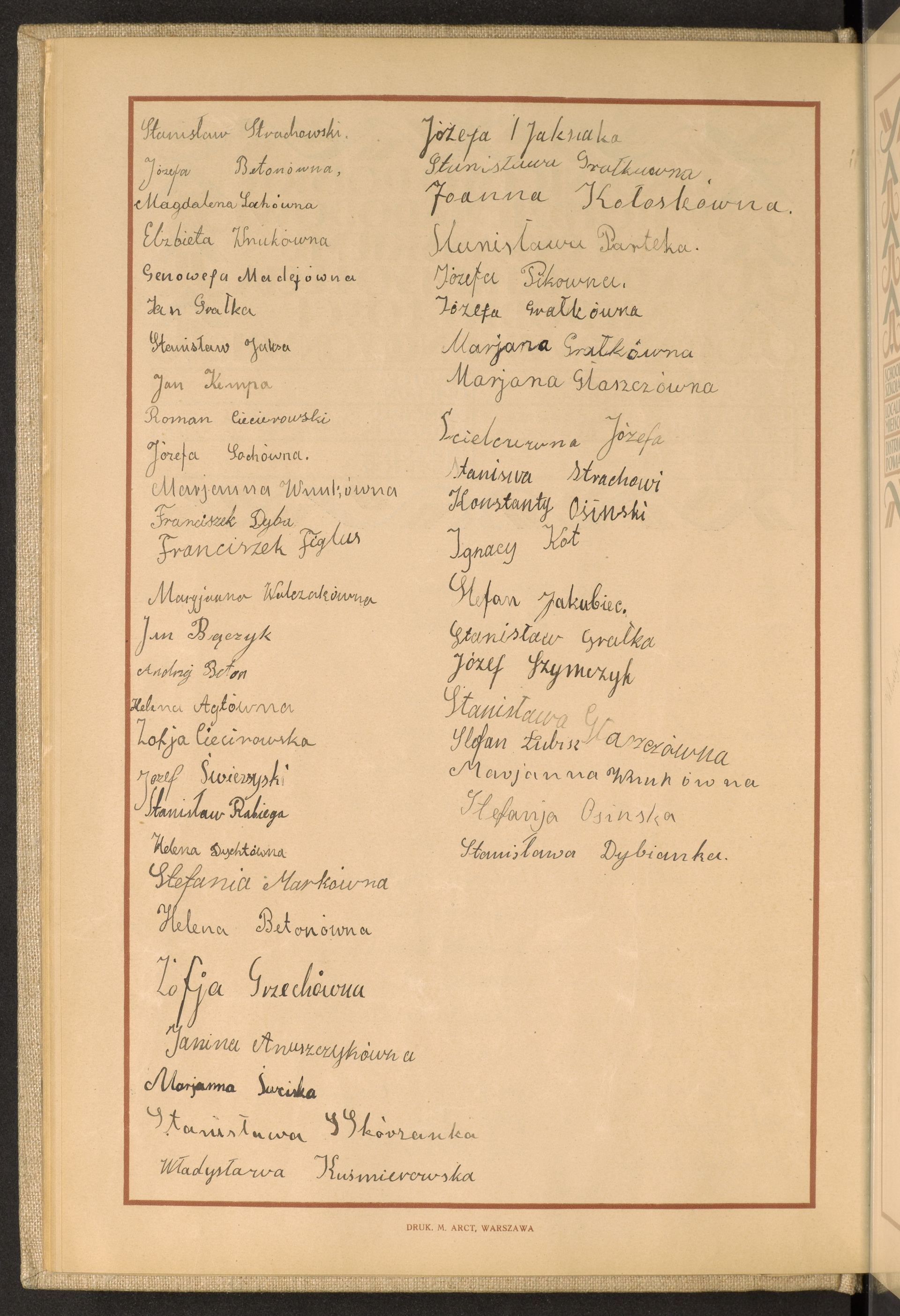 Podpis Stanisław Strachowski na stronie nr 28 w tomie nr 50