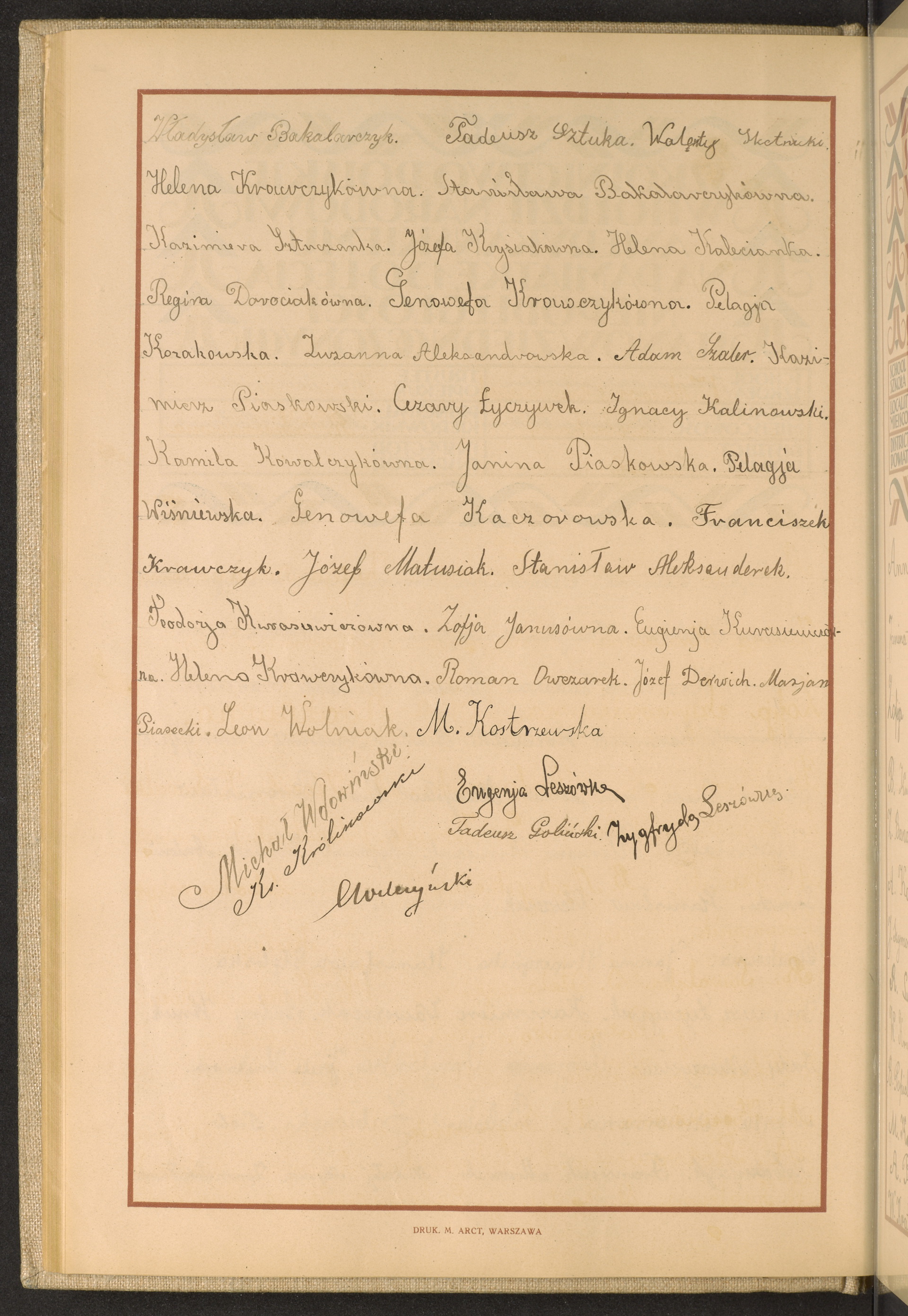 Podpis  nieczytelny podpis na stronie nr 70 w tomie nr 50