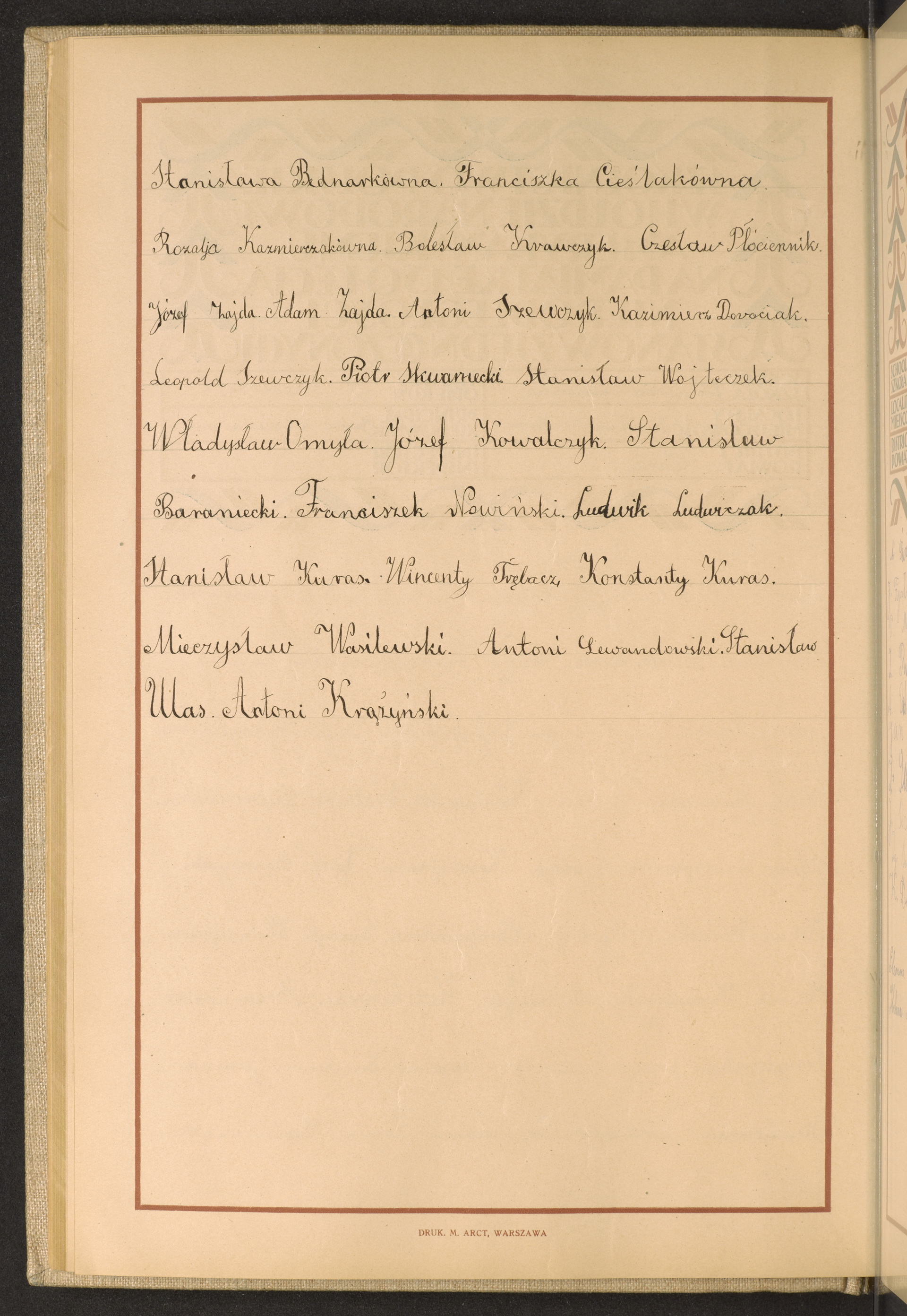 Podpis Antoni Krążyński na stronie nr 80 w tomie nr 50