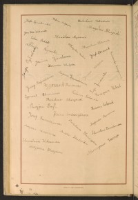 Podpis Alfreda Bajerska na stronie nr 100 w tomie nr 50