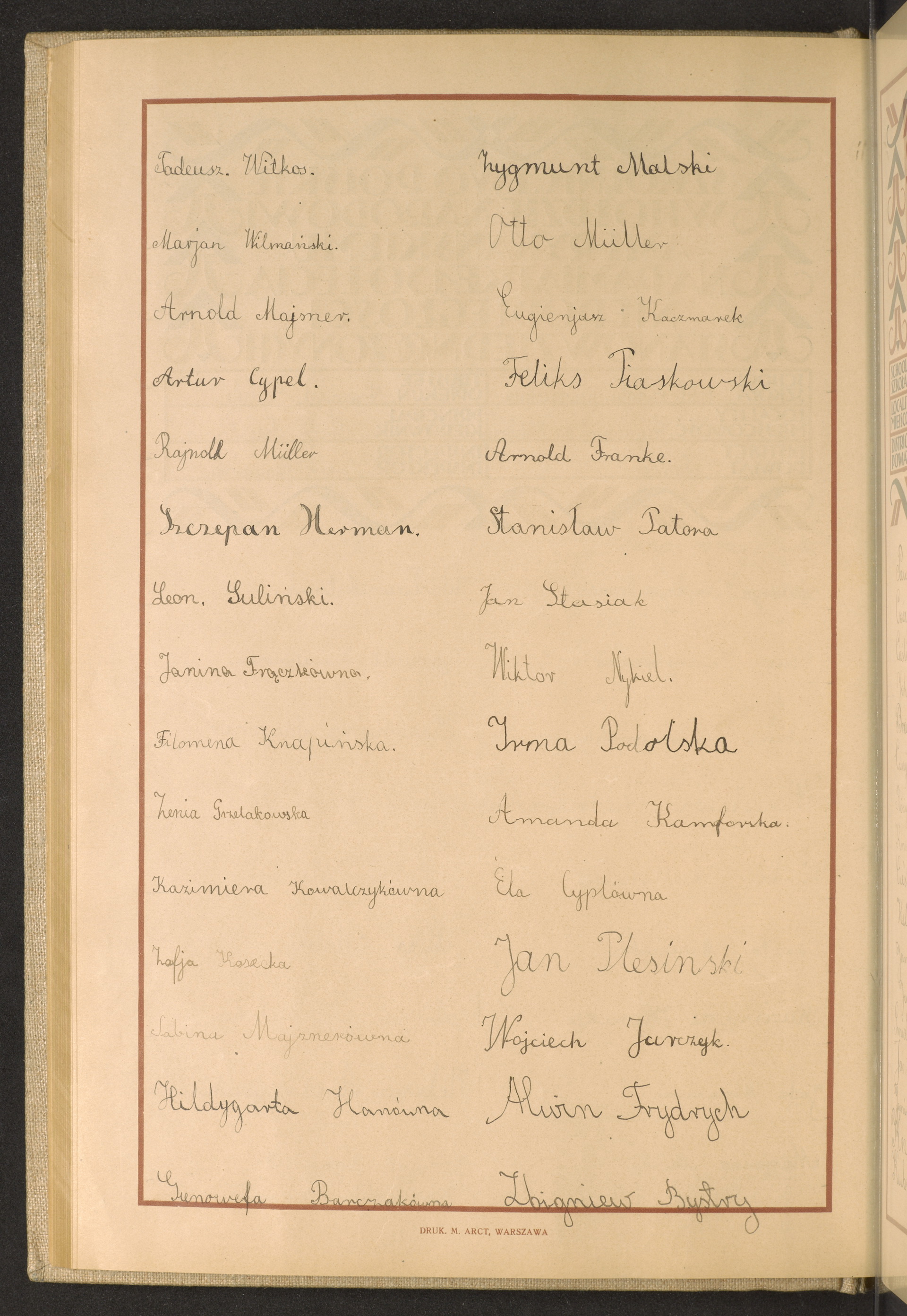 Podpis Zbigniew Bystry na stronie nr 112 w tomie nr 50