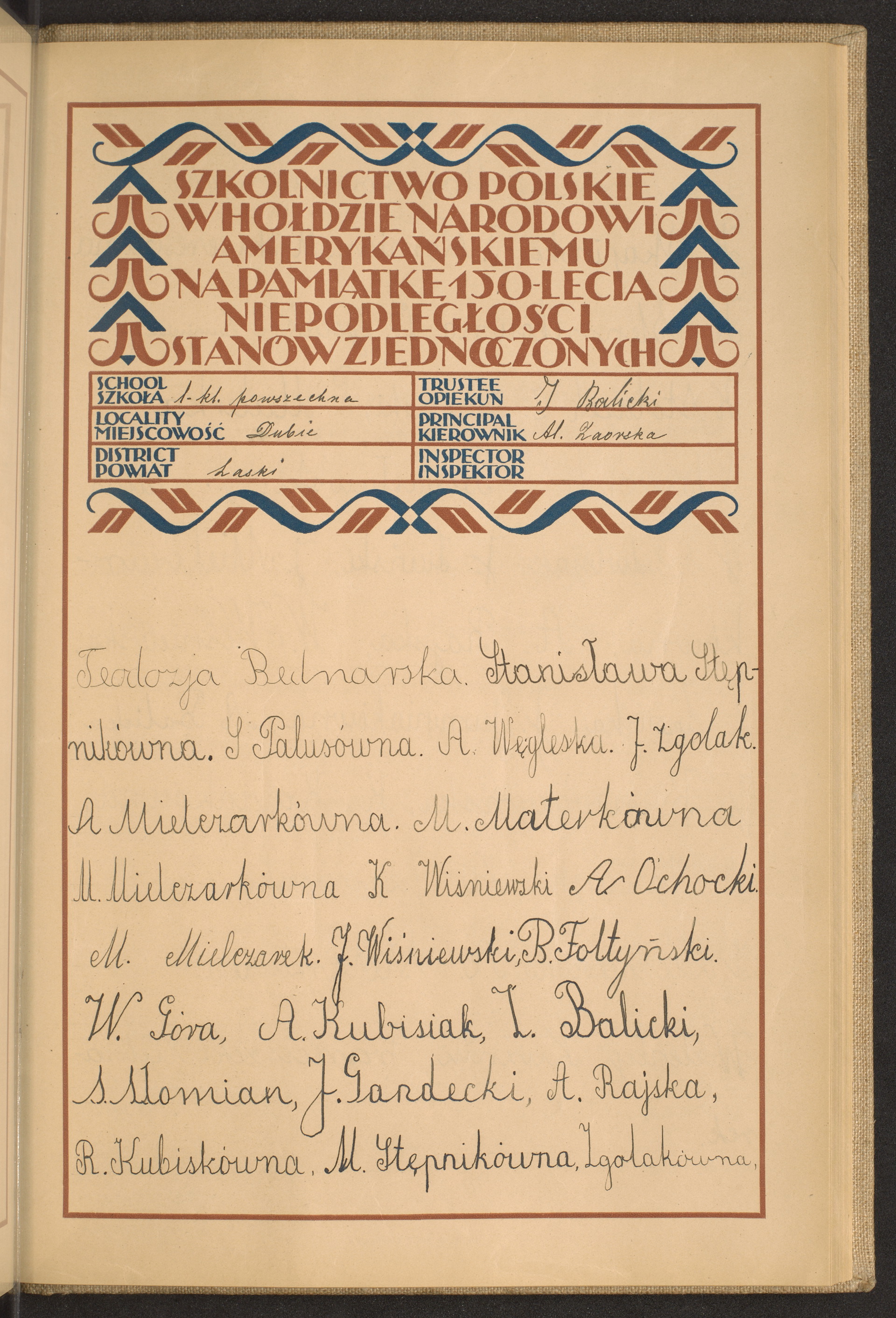 Podpis  Zgolak na stronie nr 139 w tomie nr 50