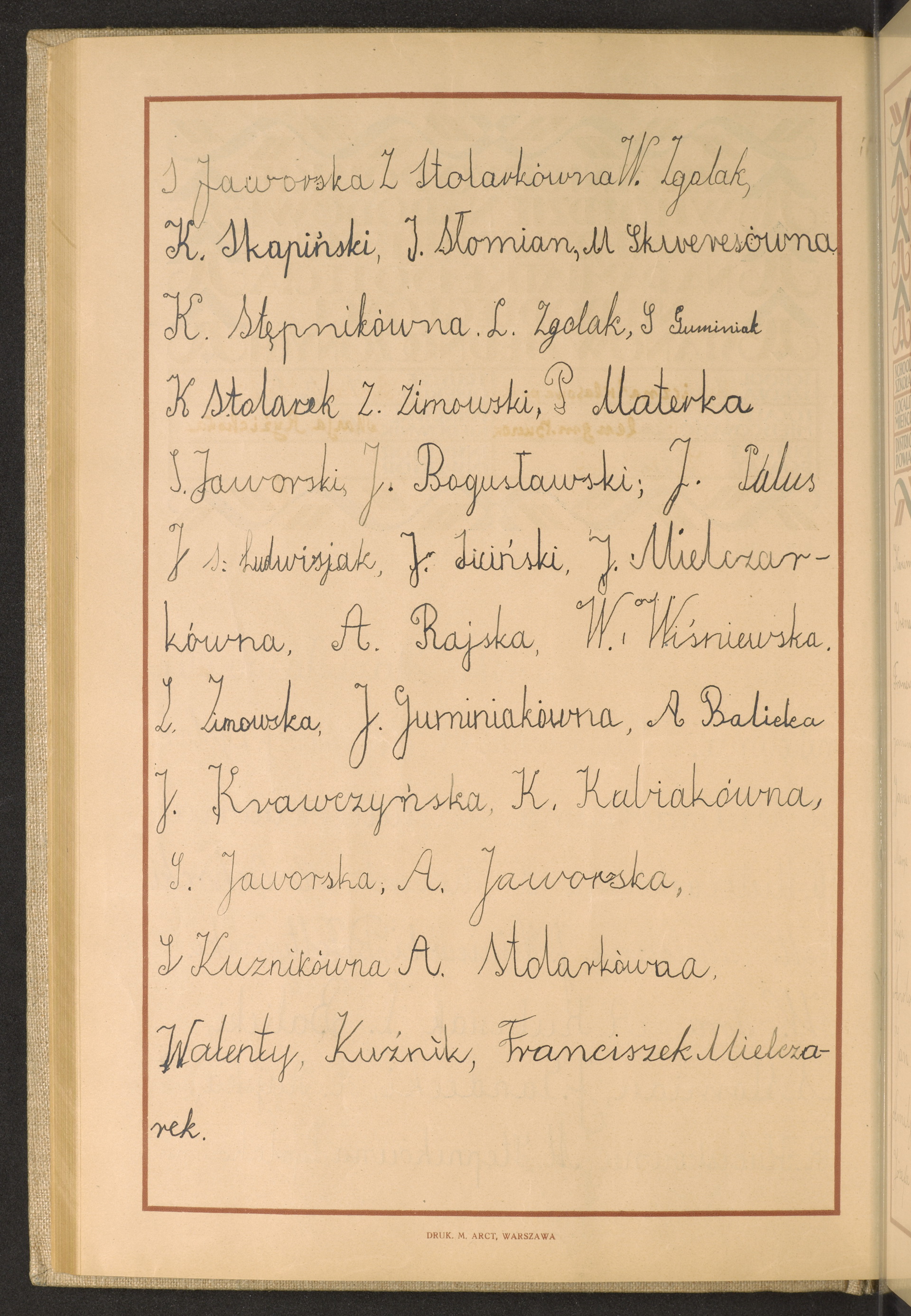 Podpis Franciszek Mielczarek na stronie nr 140 w tomie nr 50