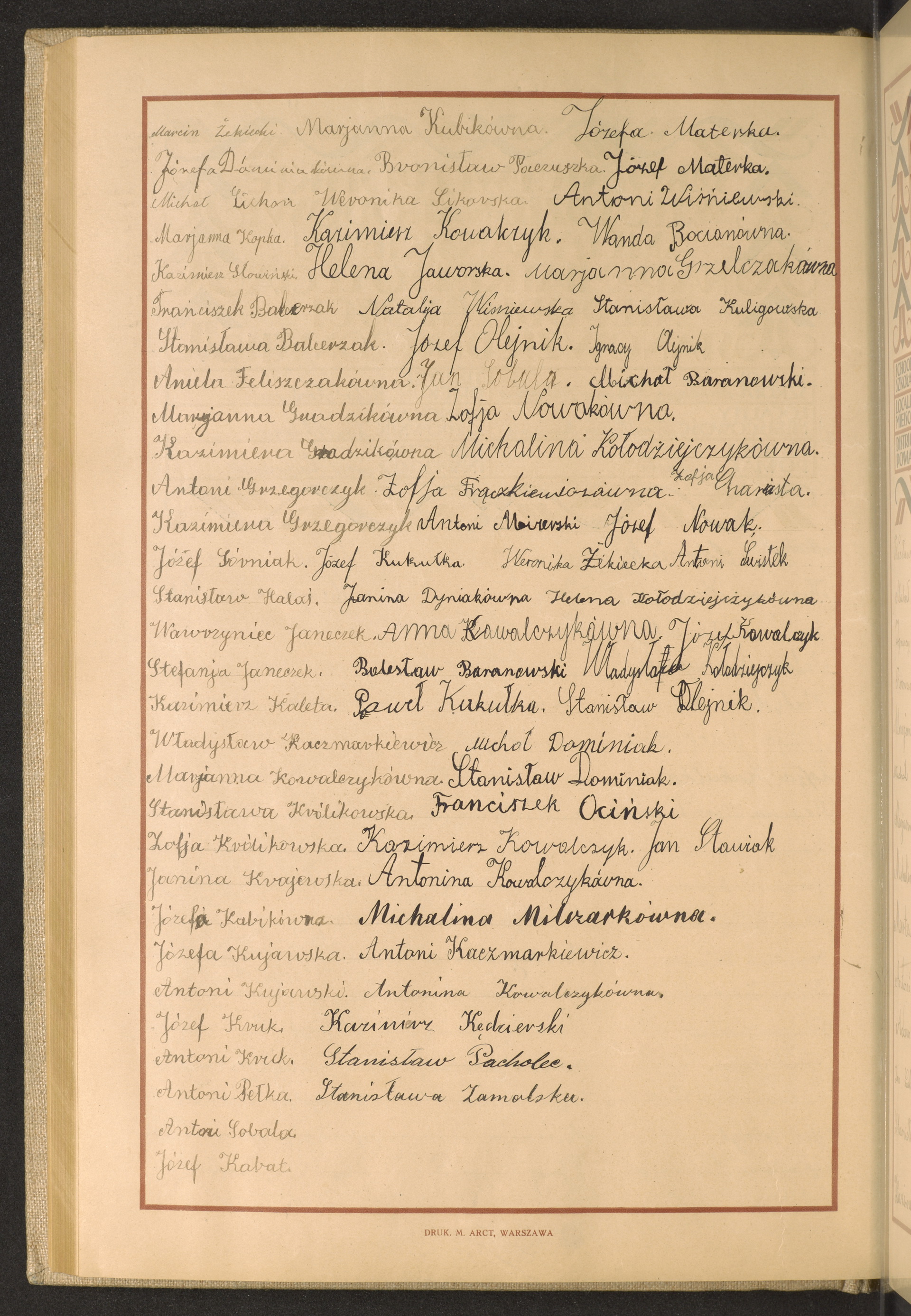 Podpis Marcin Żekiecki na stronie nr 160 w tomie nr 50