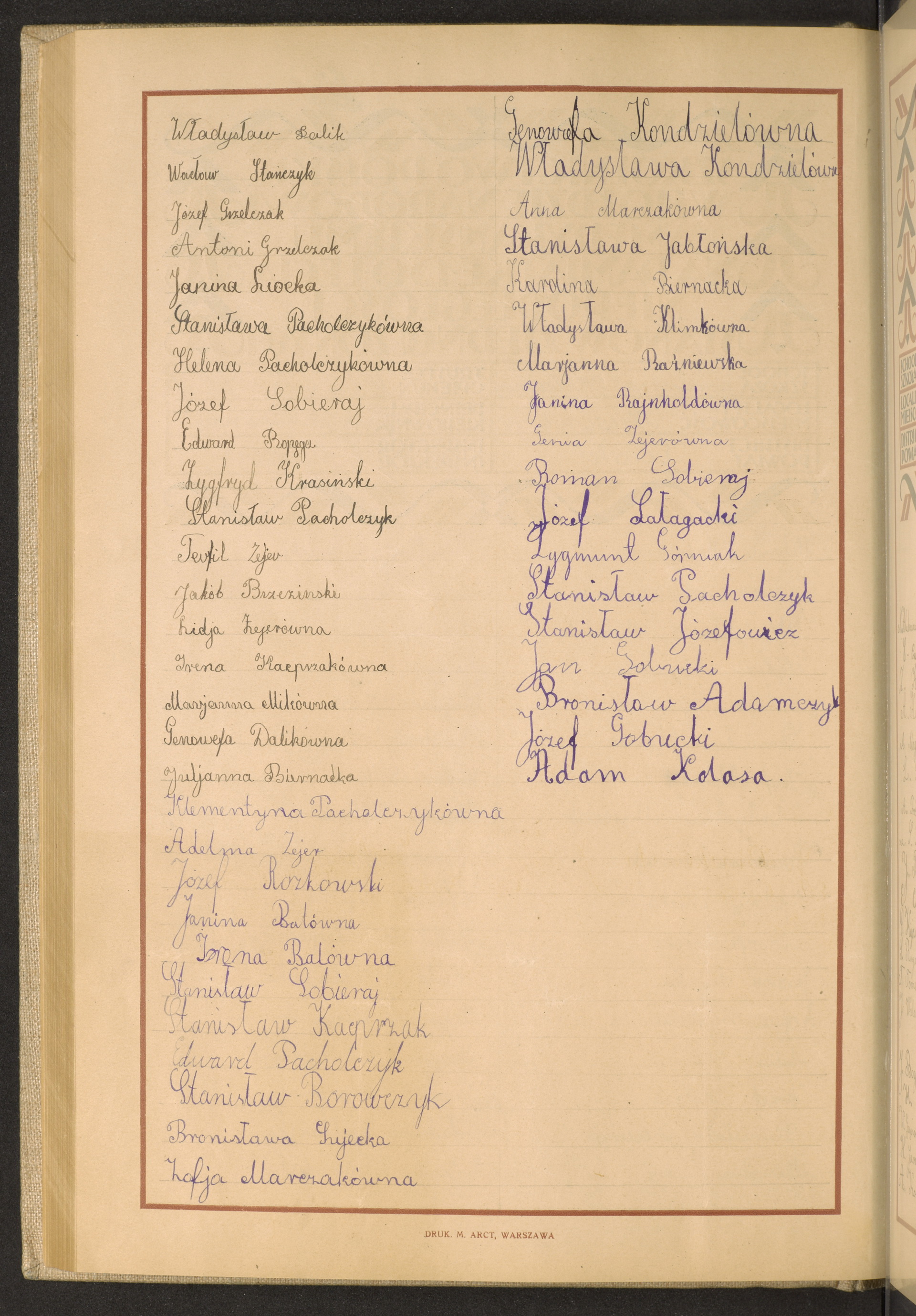 Podpis Władysław Dalik na stronie nr 212 w tomie nr 50