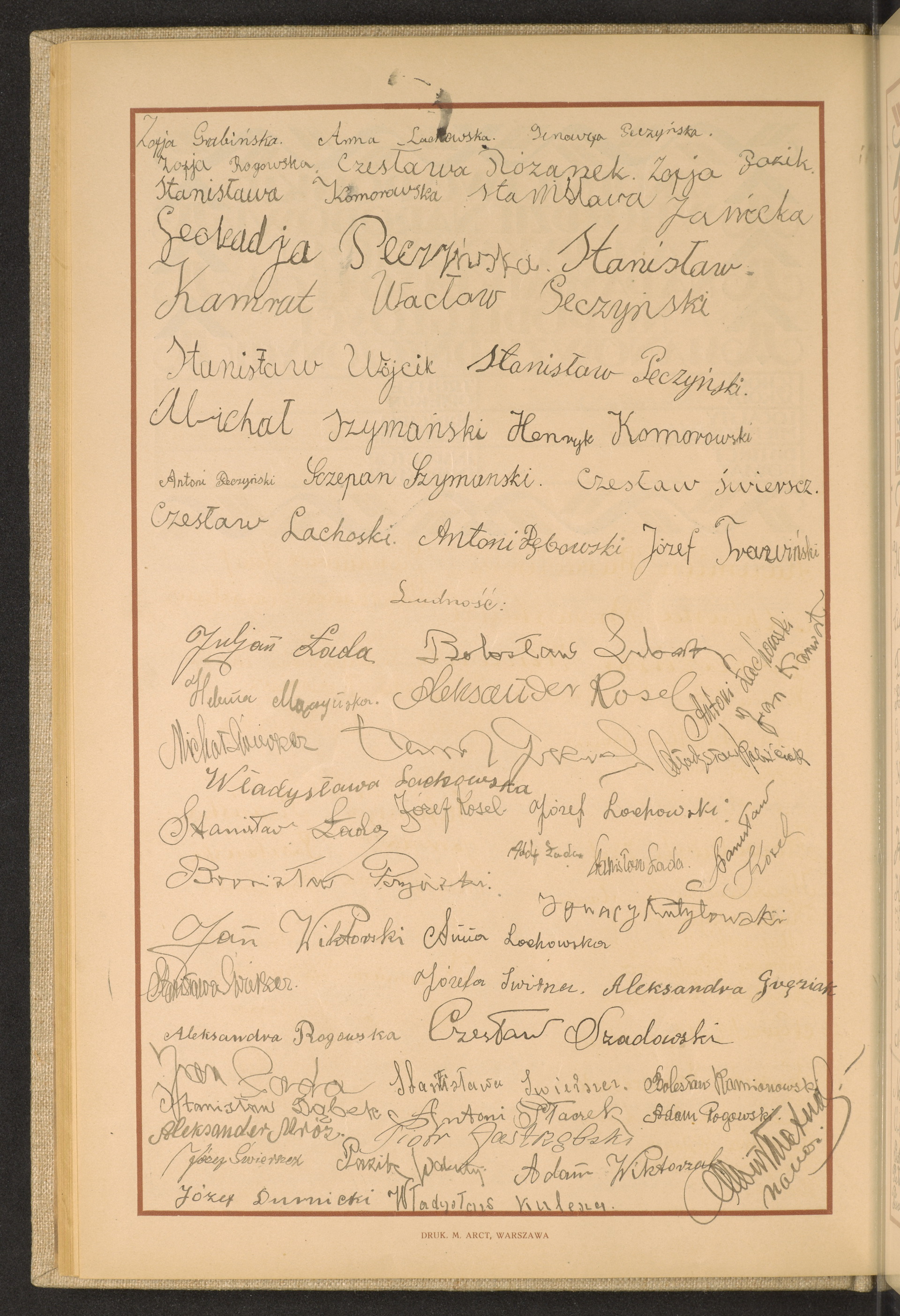 Podpis Władysław  Kulesza na stronie nr 64 w tomie nr 51