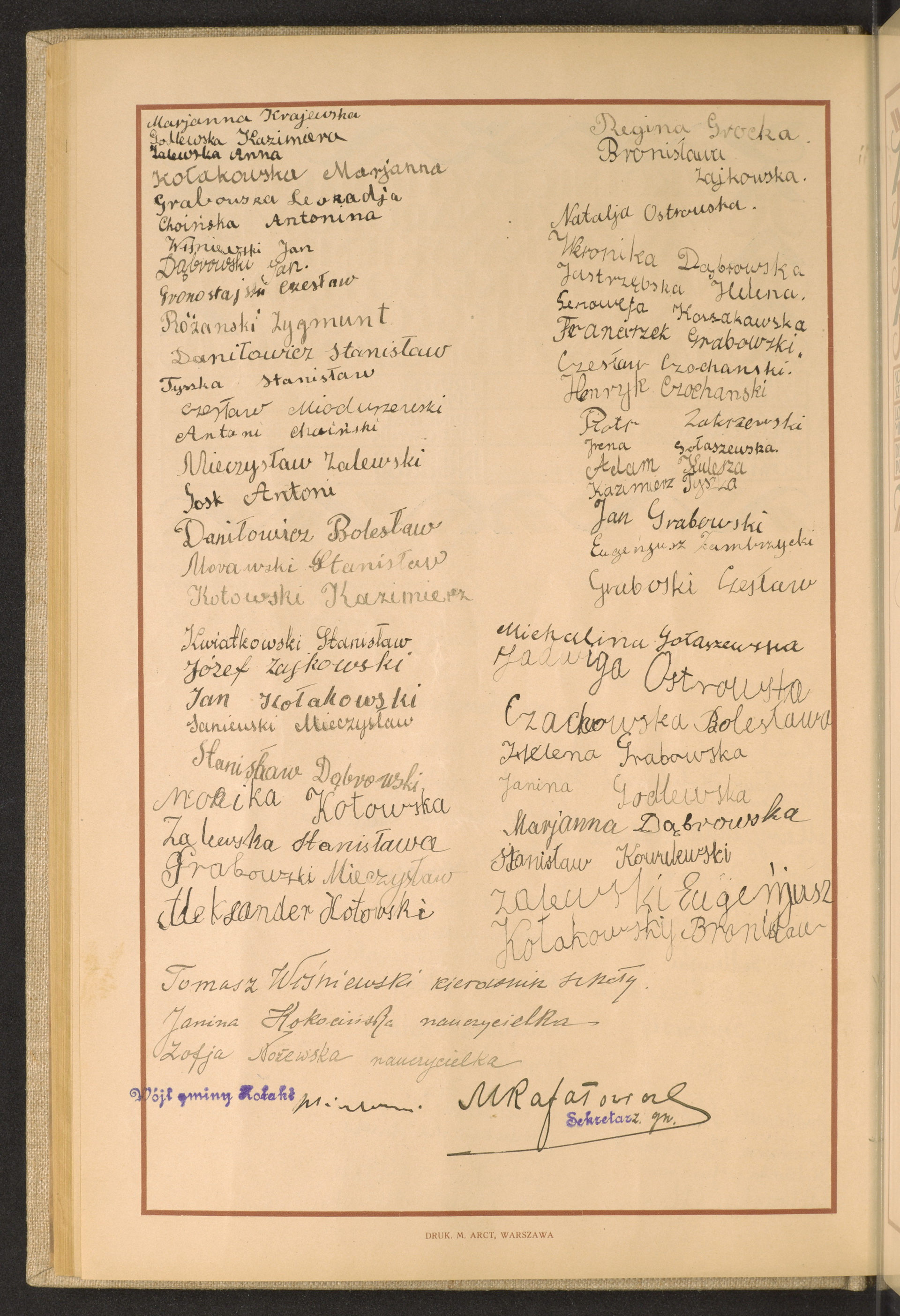 Podpis Helena Jastrzębska na stronie nr 88 w tomie nr 51