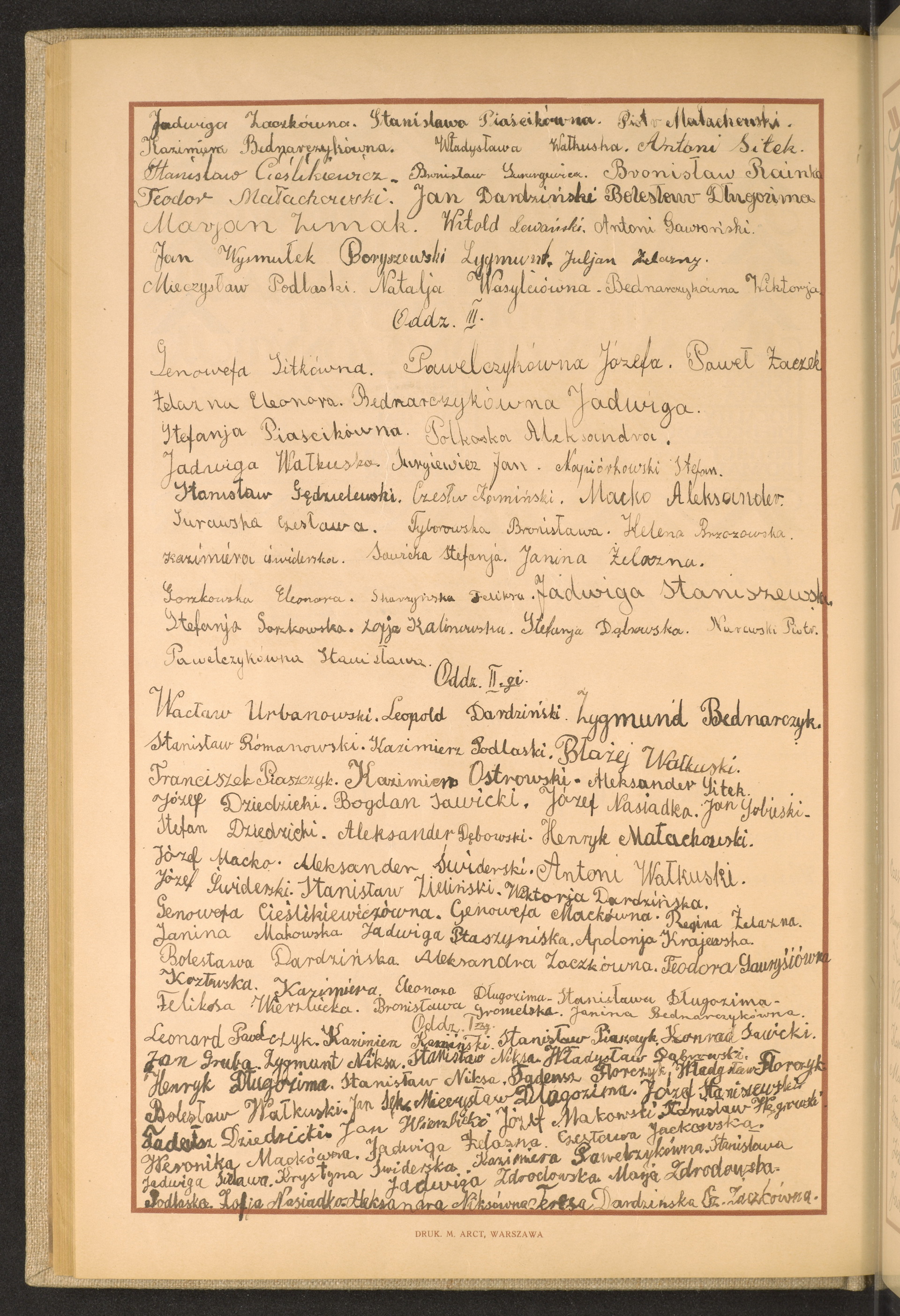 Podpis Sz. Zaczek na stronie nr 92 w tomie nr 51