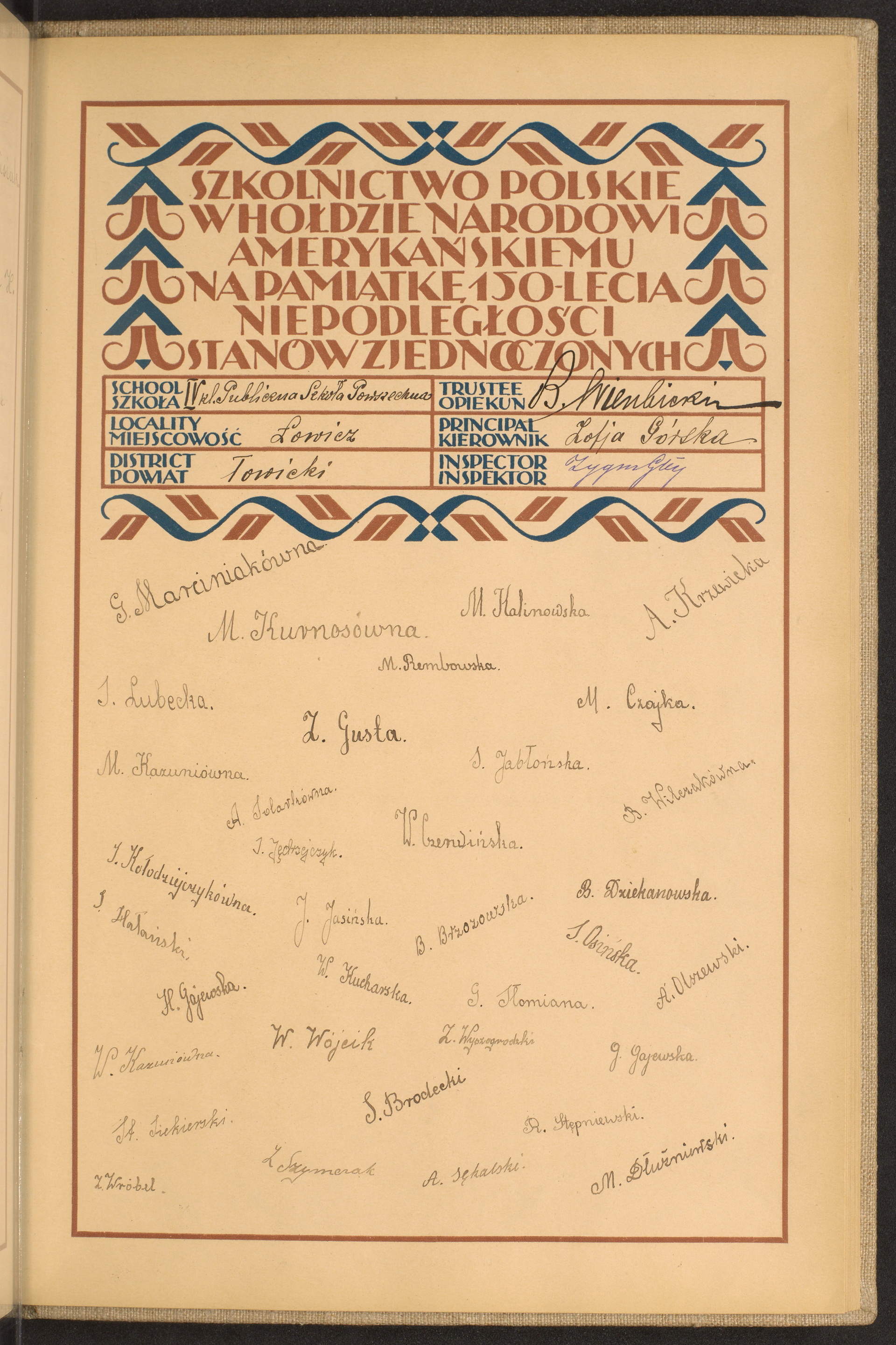 Podpis B. Wierzbicki na stronie nr 229 w tomie nr 51