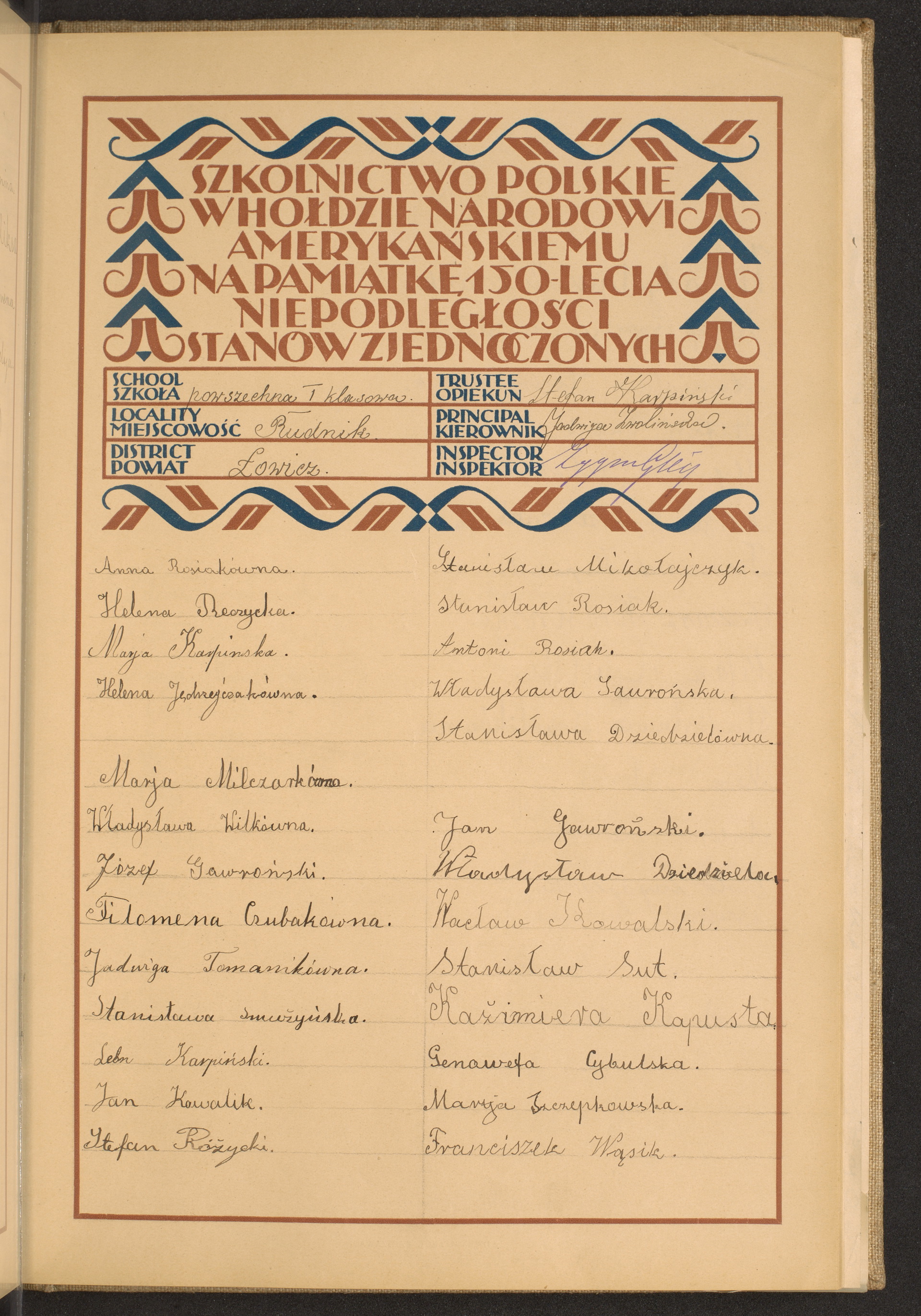 Podpis Franciszek Wąsik na stronie nr 77 w tomie nr 52