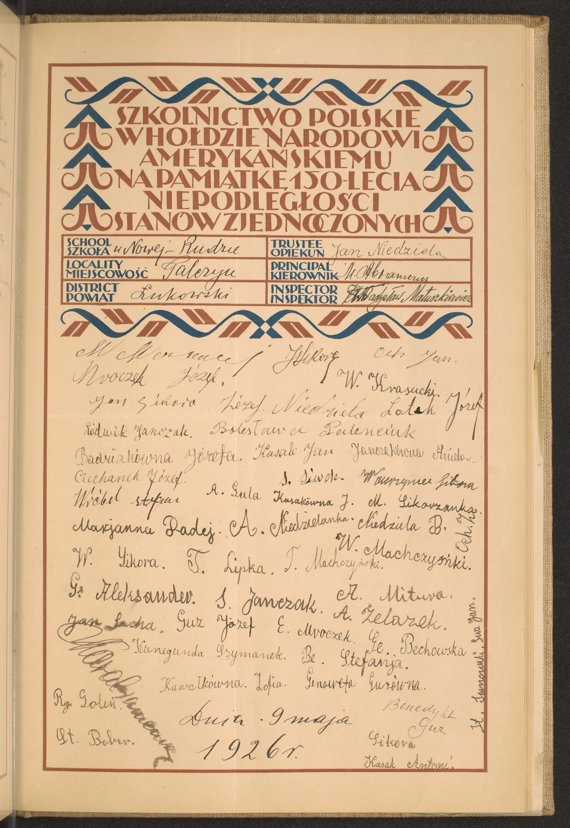 Podpis Antoni Kasak na stronie nr 161 w tomie nr 52