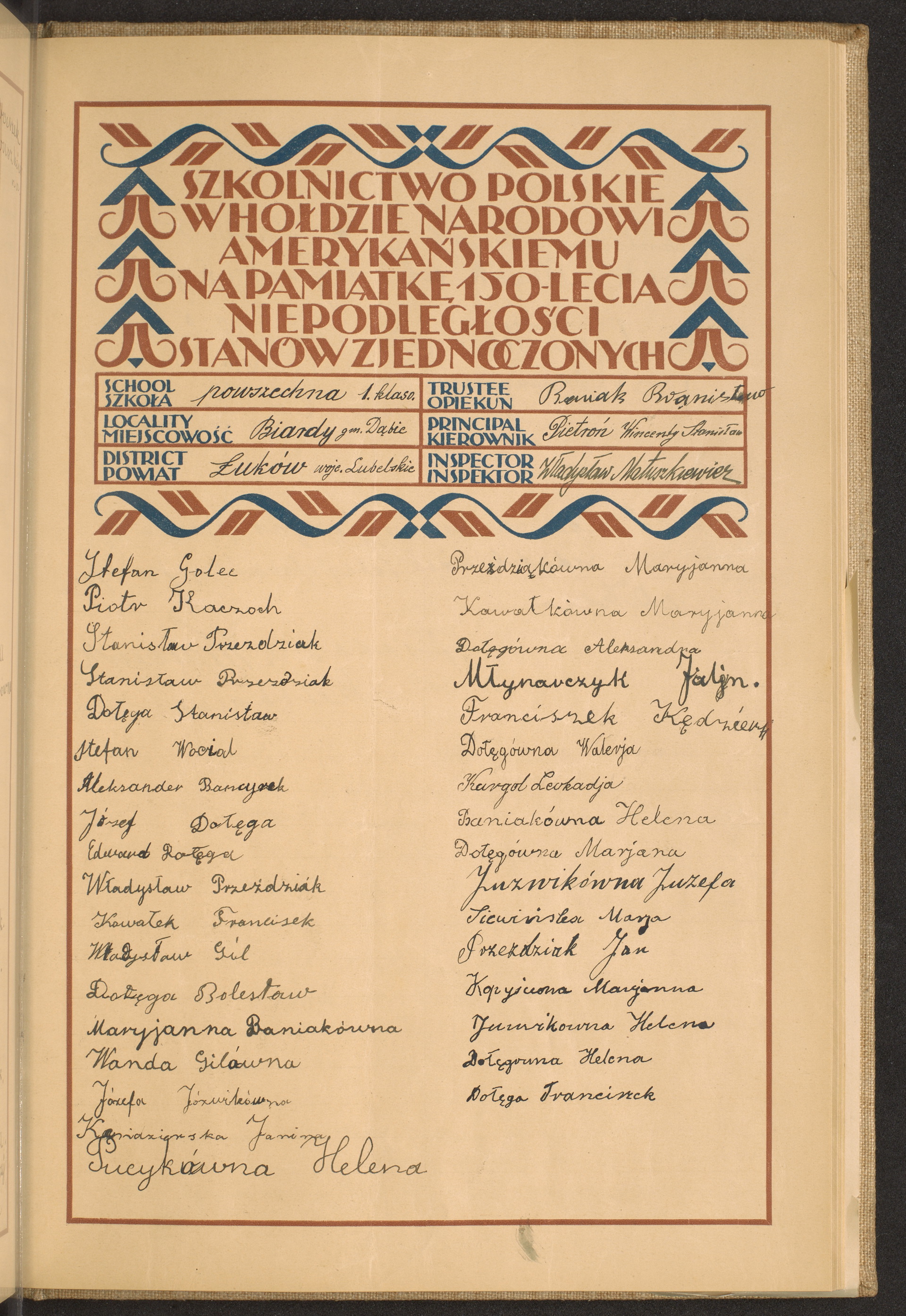 Podpis Bronisław Baniak na stronie nr 173 w tomie nr 52