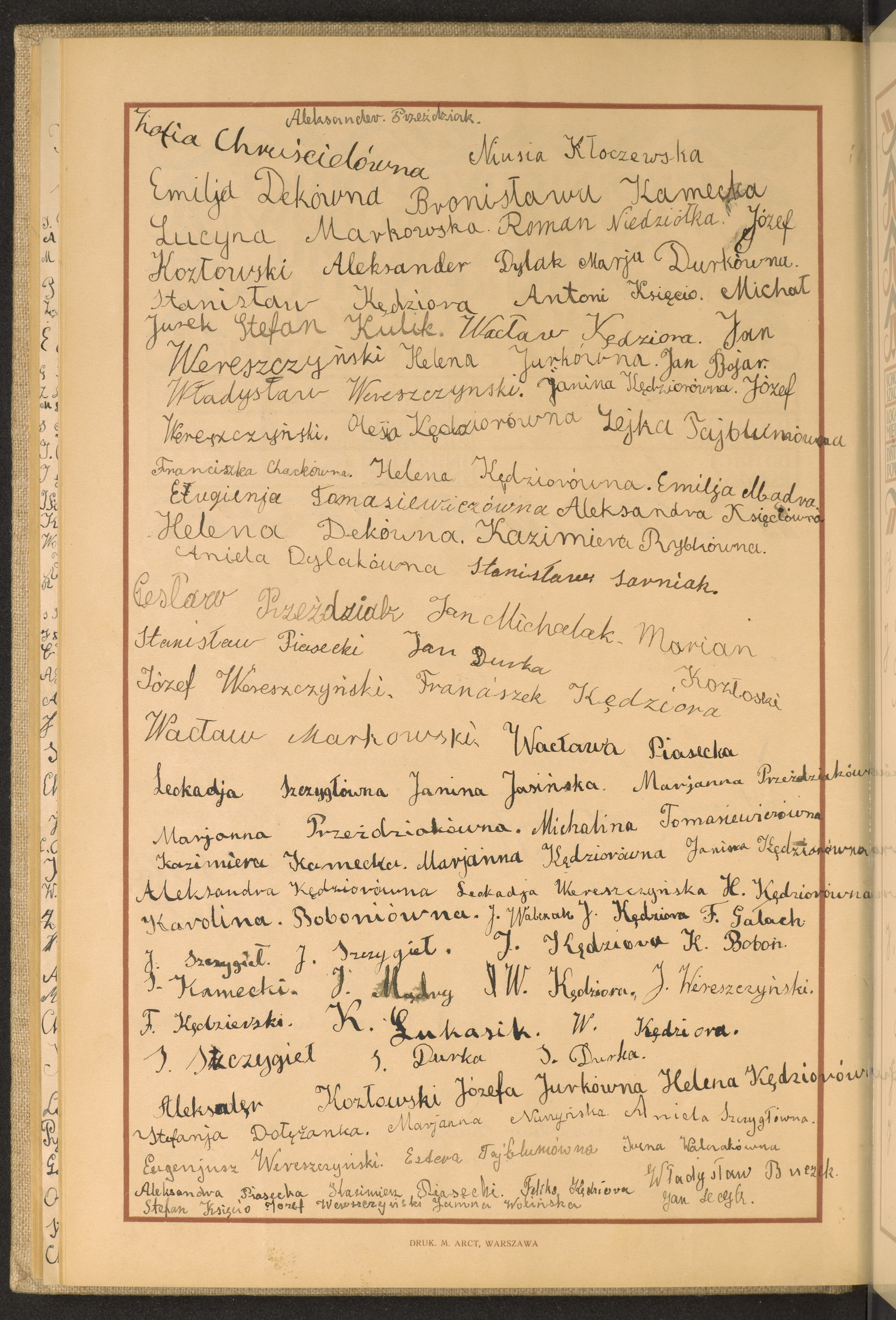 Podpis Jan nieczytelny podpis na stronie nr 176 w tomie nr 52