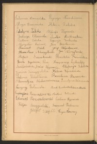 Podpis Bronisława Banowska na stronie nr 180 w tomie nr 52