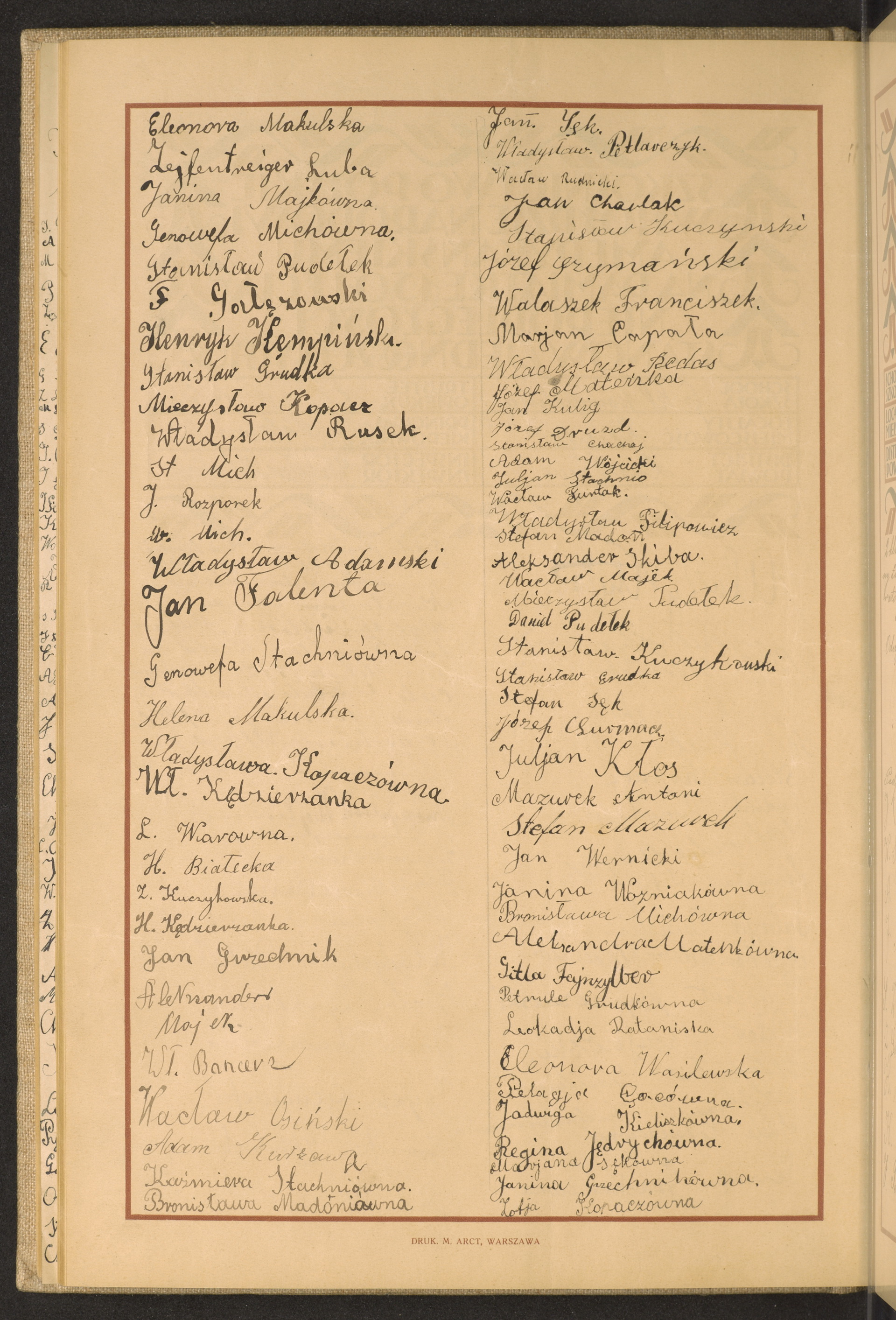 Podpis Julian Kłos na stronie nr 210 w tomie nr 52