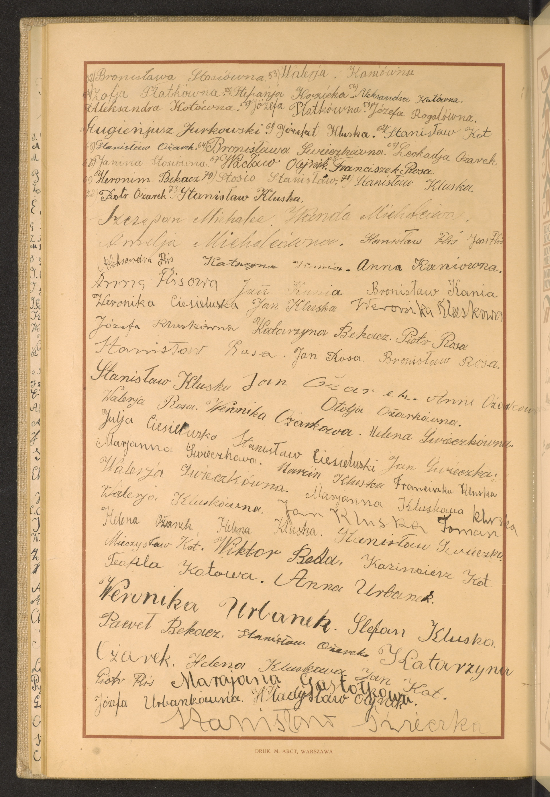 Podpis Weronika Ożarek na stronie nr 232 w tomie nr 52