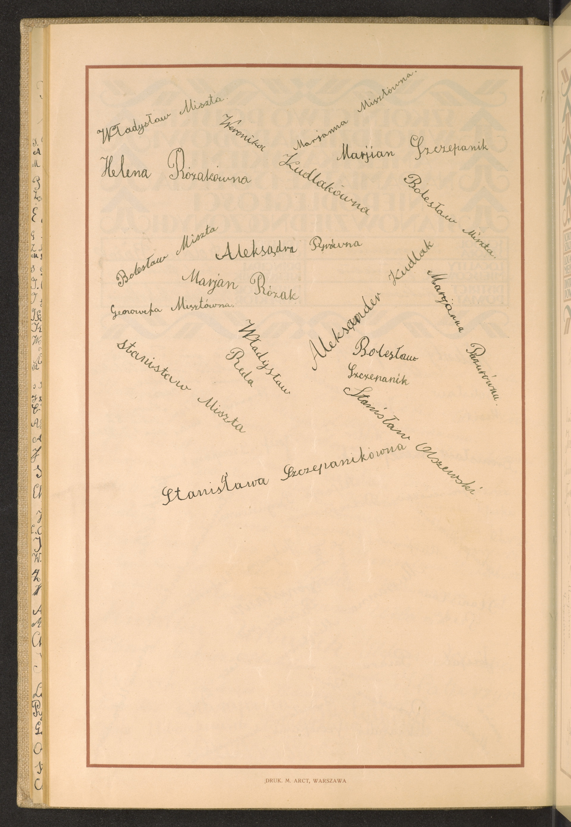 Podpis Stanisława Szczepanik na stronie nr 234 w tomie nr 52