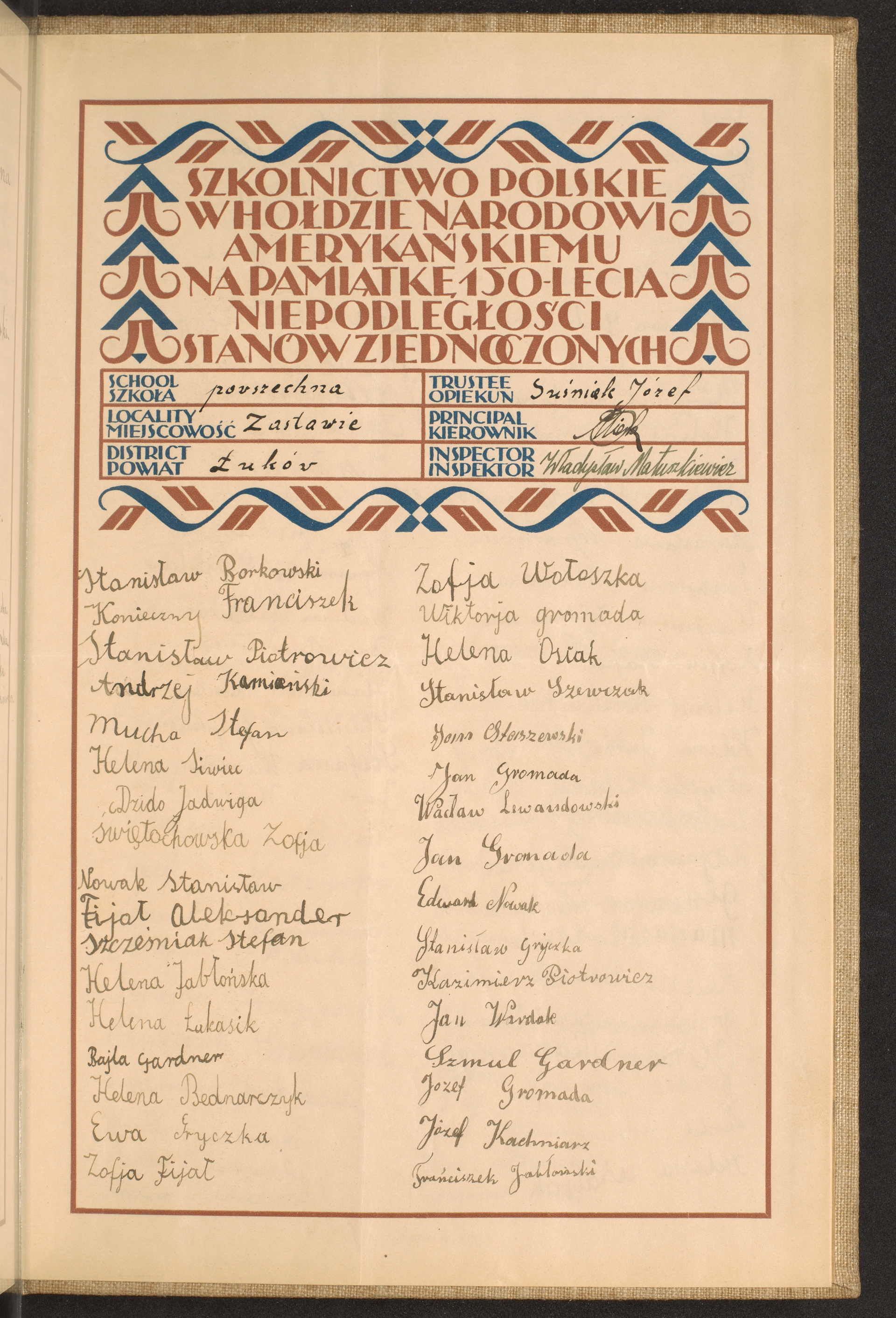 Podpis Franciszek Jabłoński na stronie nr 277 w tomie nr 52