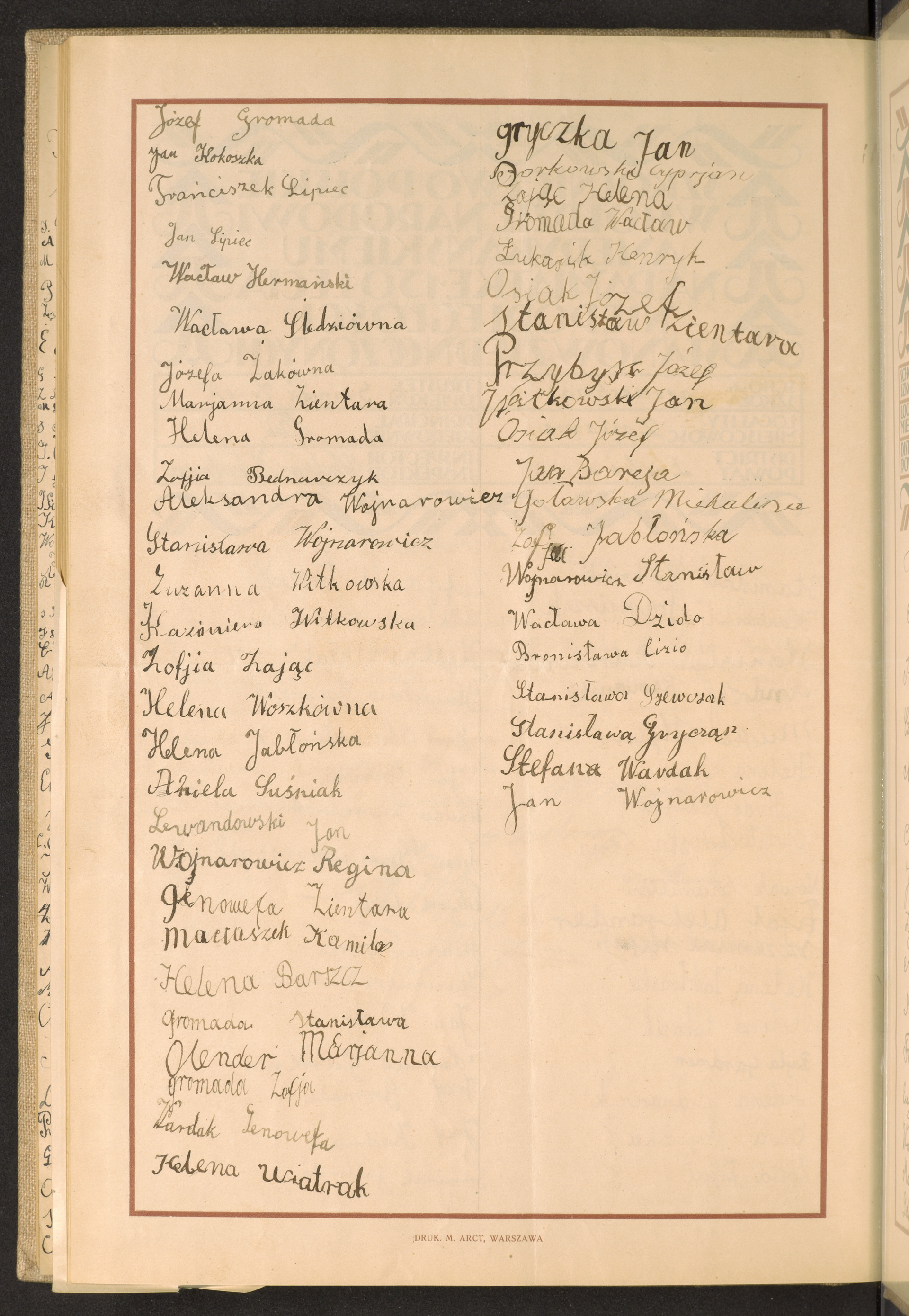 Podpis Zofia Bednarczyk na stronie nr 278 w tomie nr 52