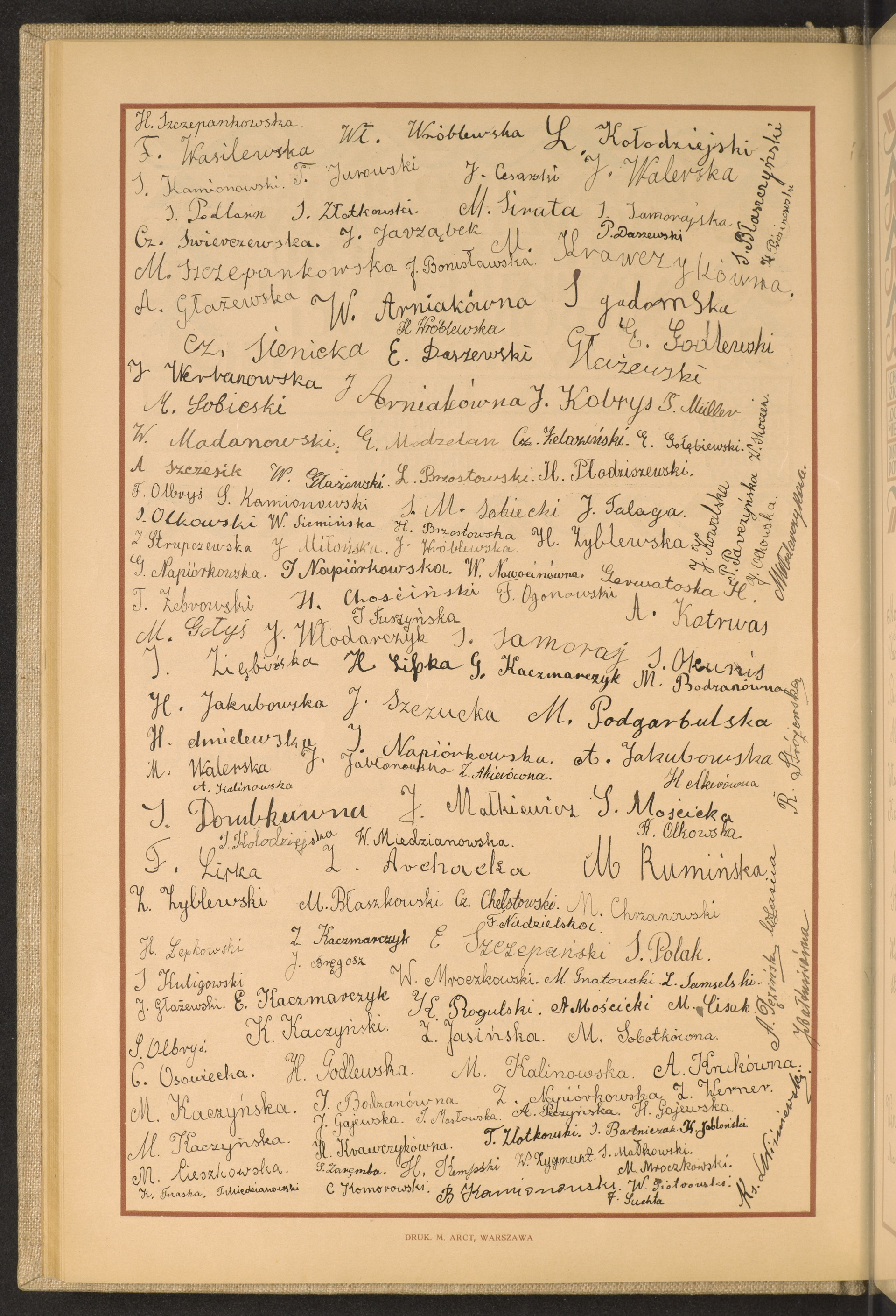 Podpis  Wiśniewski na stronie nr 64 w tomie nr 53