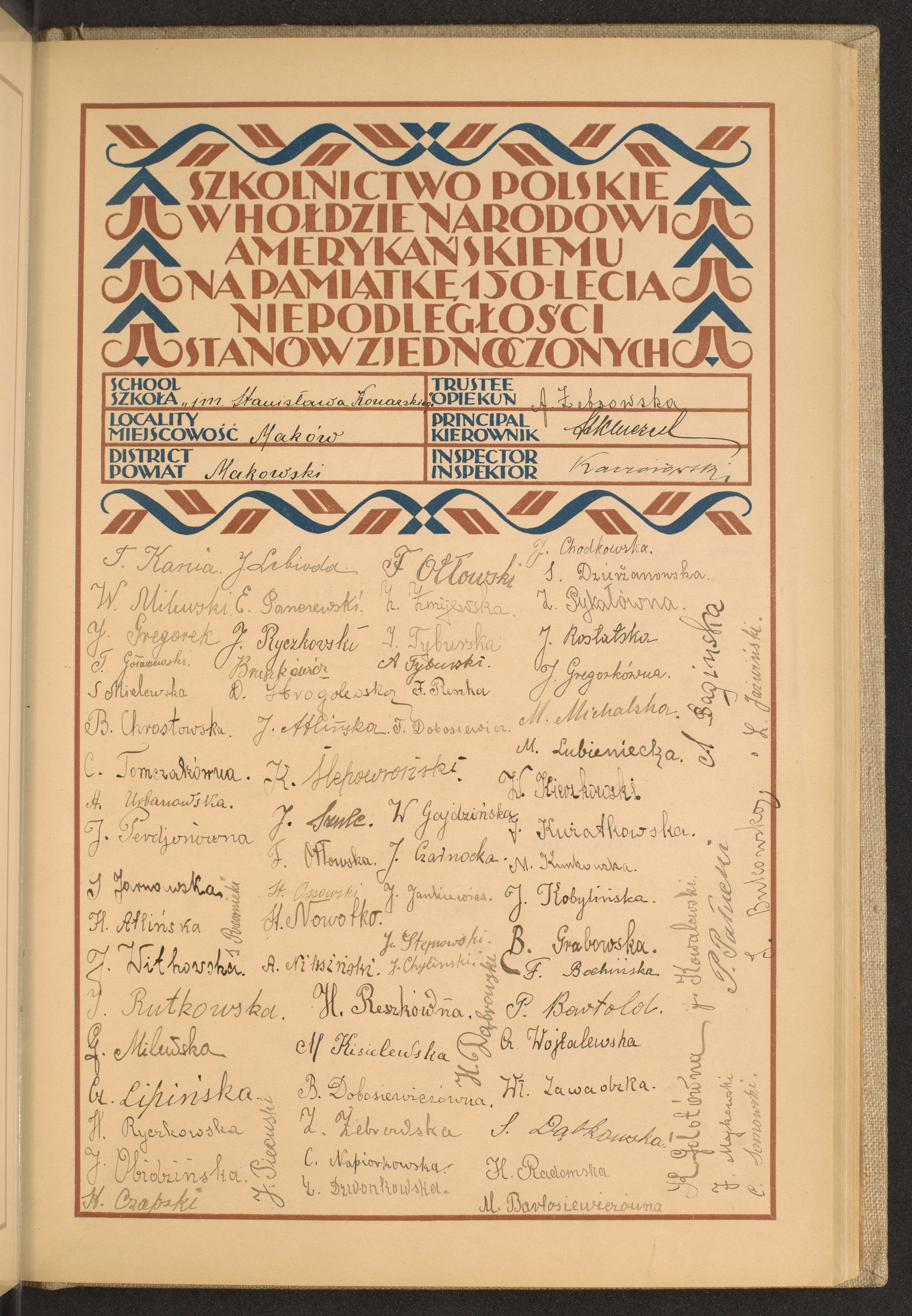 Podpis A. Żebrowska na stronie nr 89 w tomie nr 53