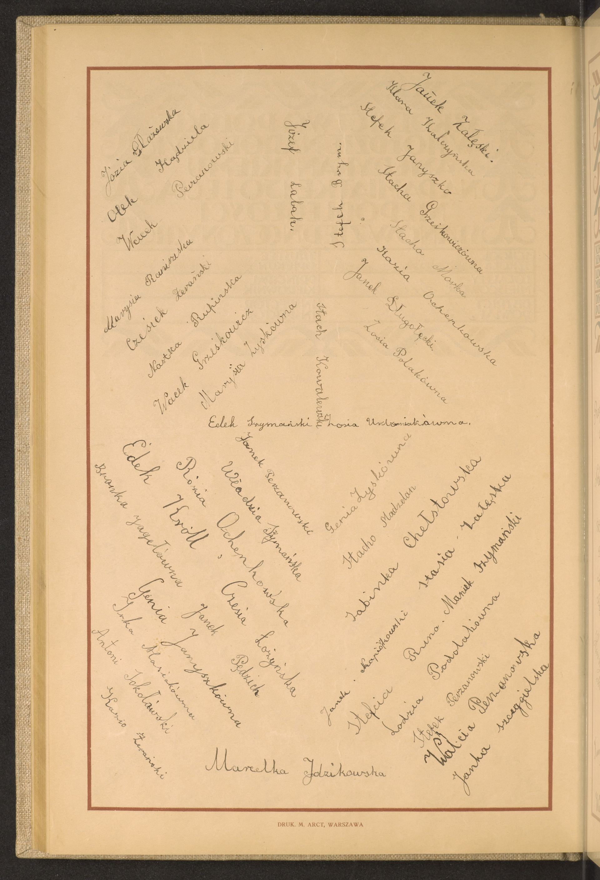 Podpis Janina Szczygielska na stronie nr 112 w tomie nr 53