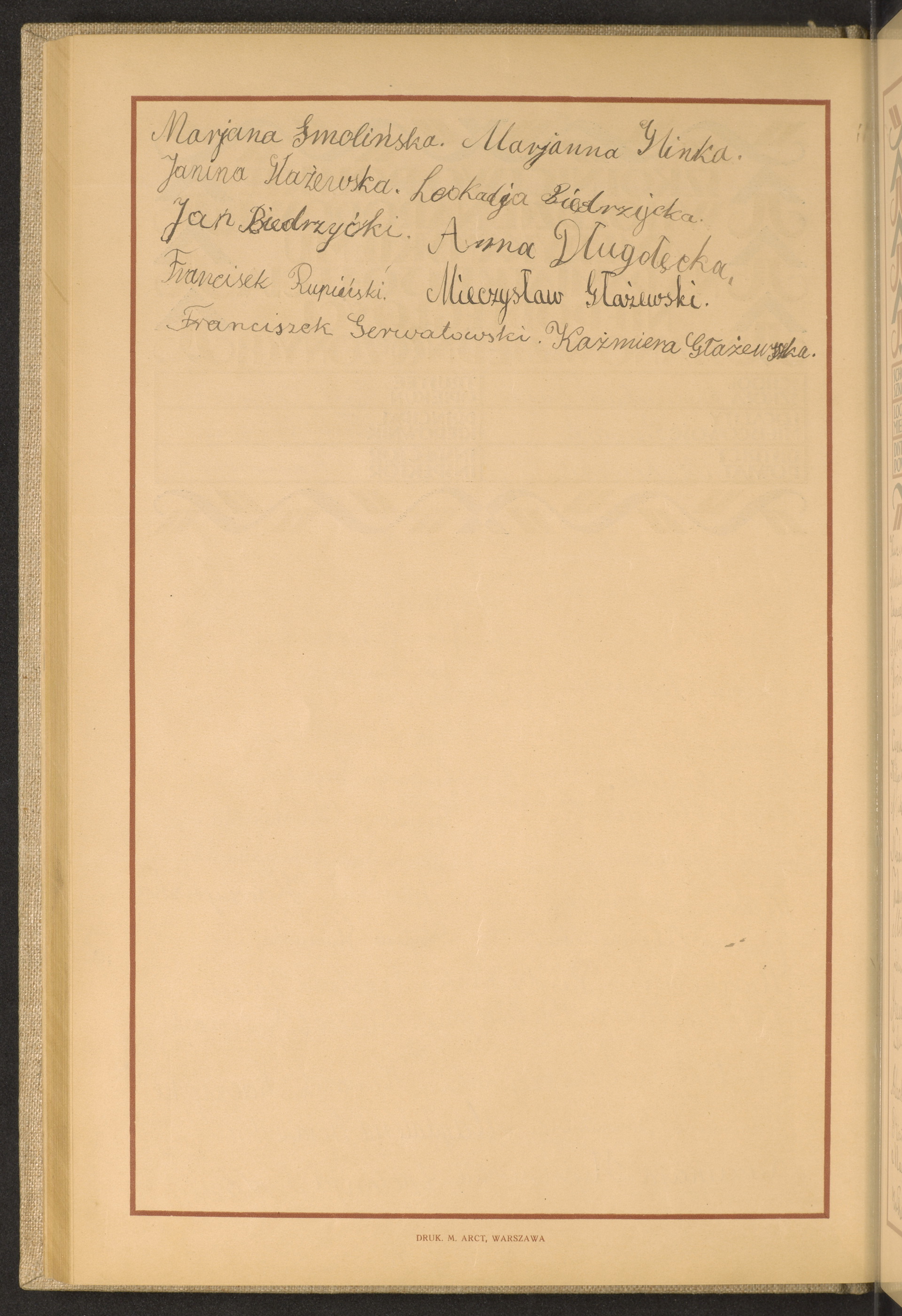 Podpis Marianna Smolińska na stronie nr 140 w tomie nr 53