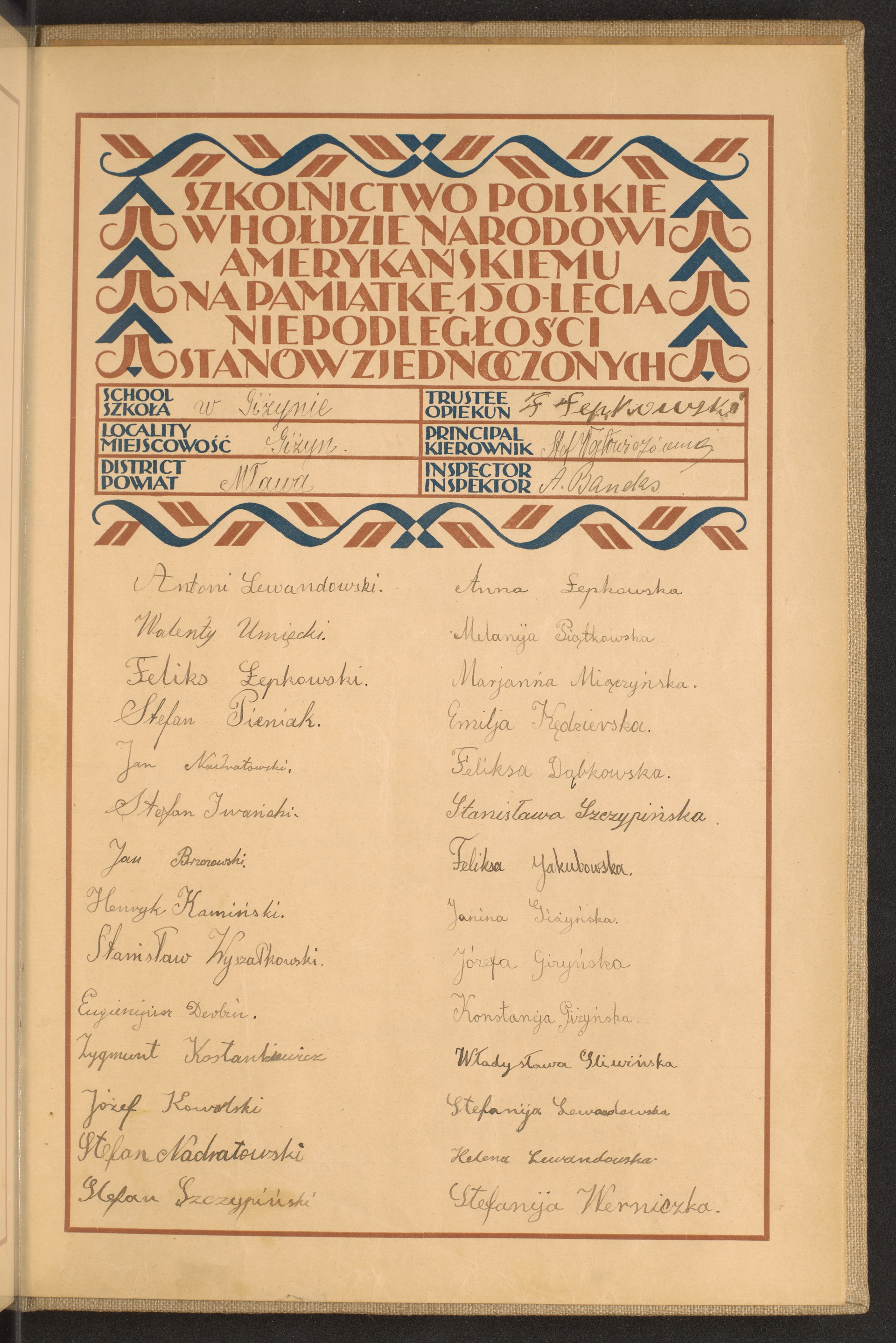 Podpis Stefania Werniczka na stronie nr 277 w tomie nr 54